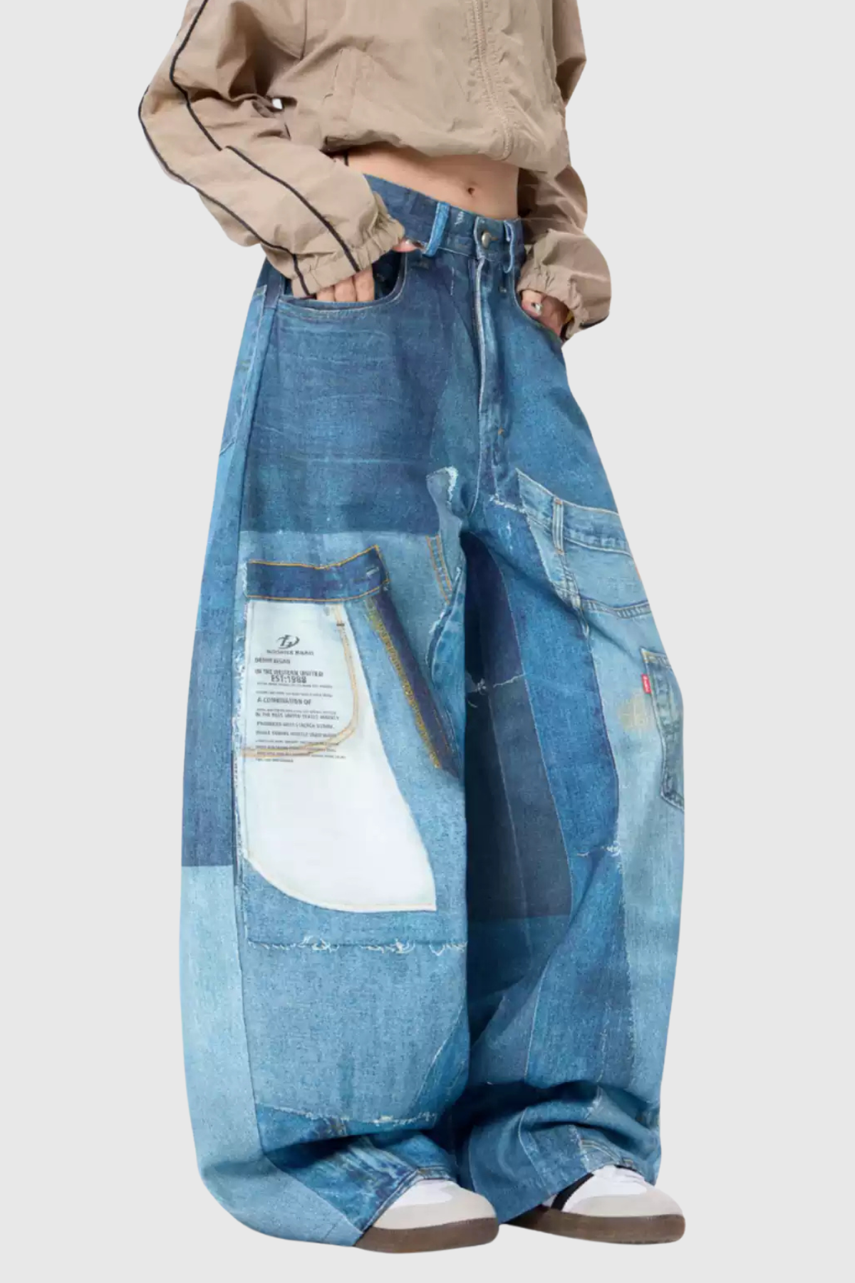 Chagatai Print Baggy Jeans