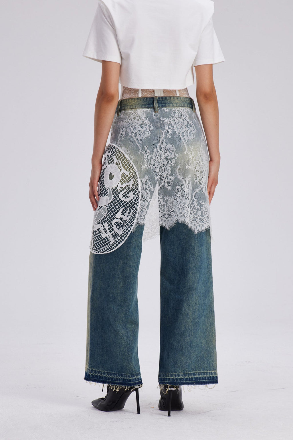 Charlee Lace Bleached Jeans