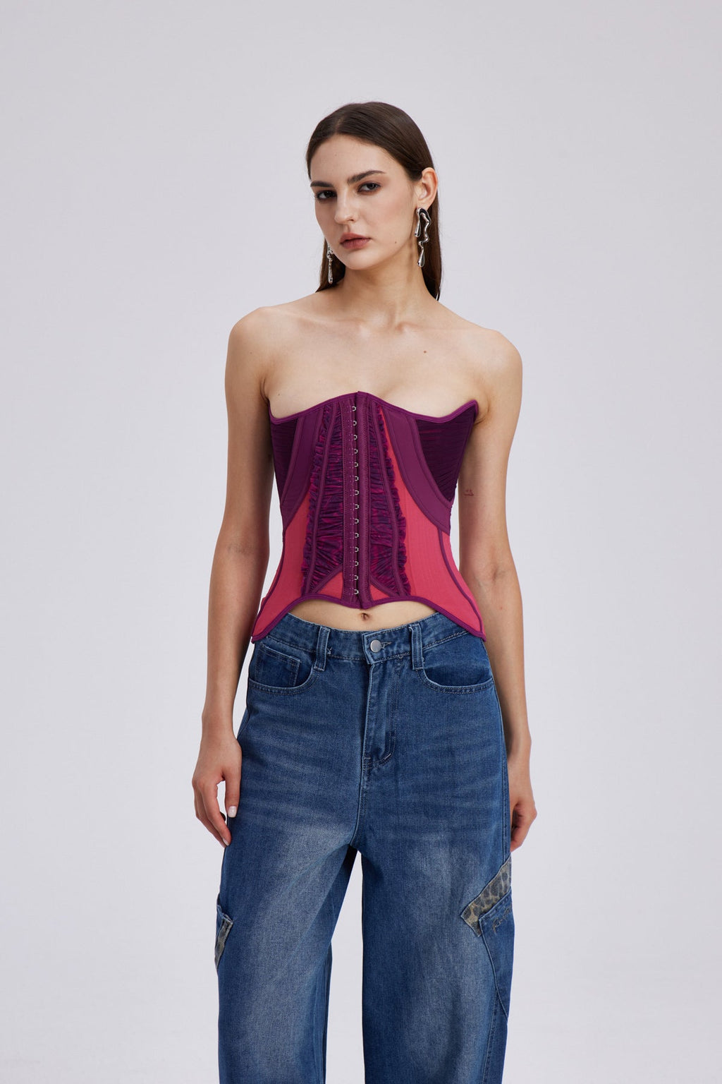Charleen Ruch Corset Strapless Top