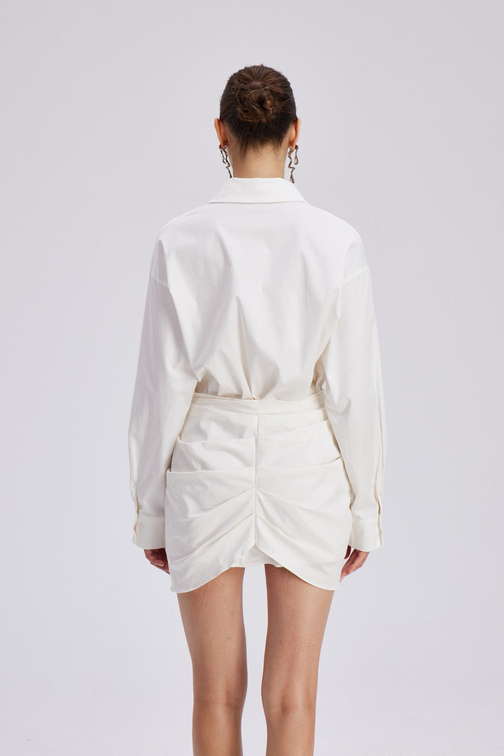 Charles Ruch Flower Mini Shirt Dress