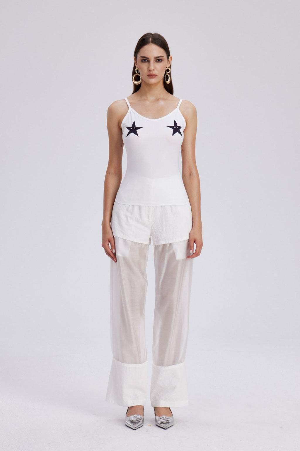 Chase Star Spaghetti Bodycon Top