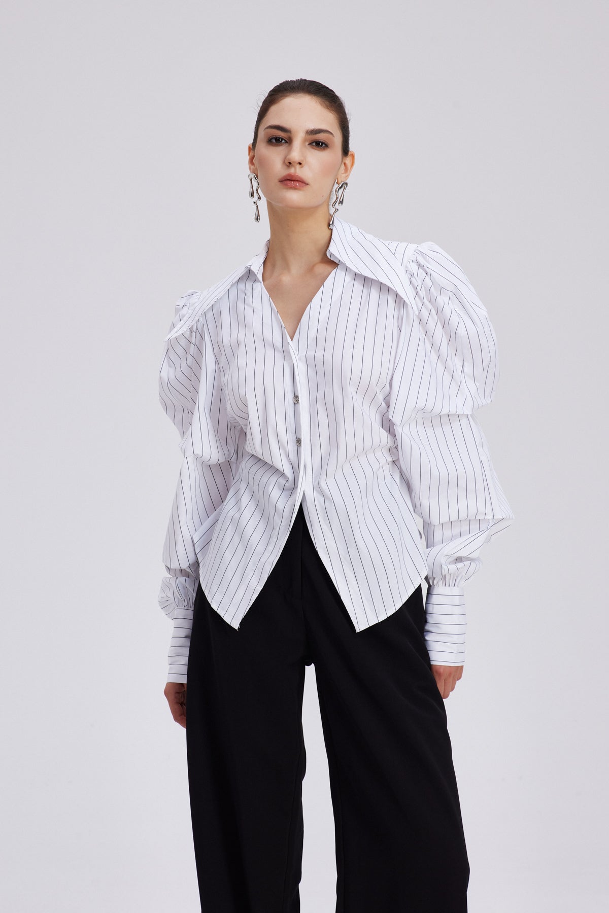 Chauncey Stripe Ruch Shirt