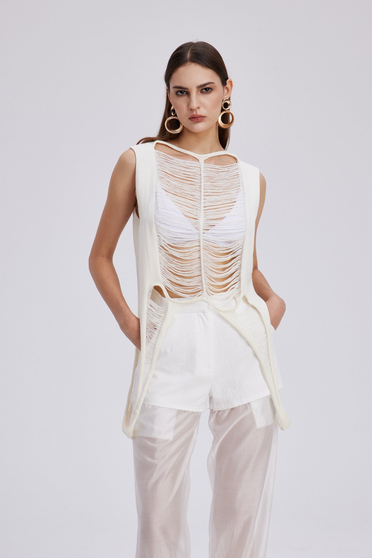 Chelle Cutout Sleeveless Top