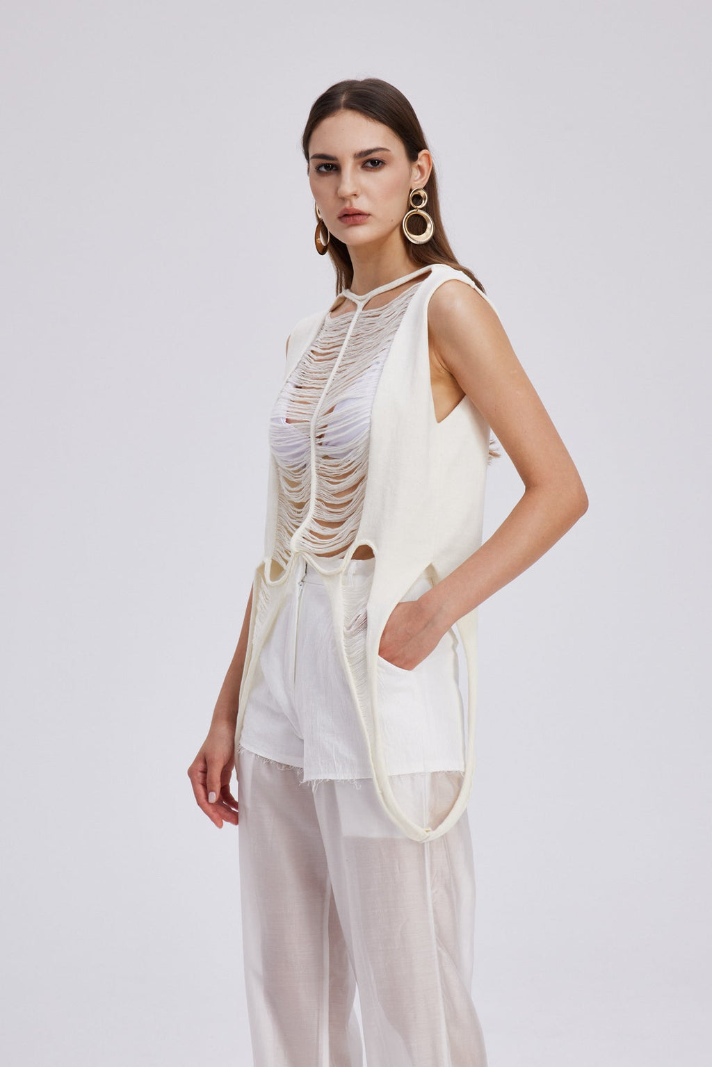 Chelle Cutout Sleeveless Top