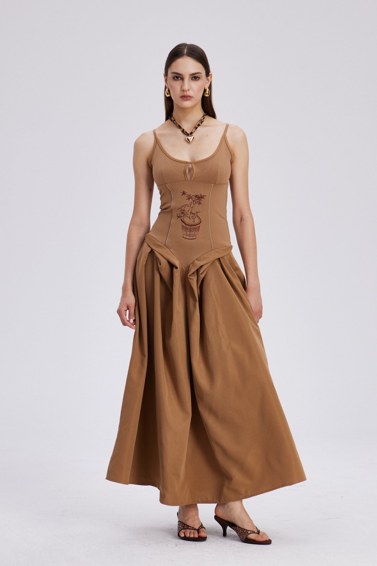 Chelsey Ruch Spaghetti Maxi Dress