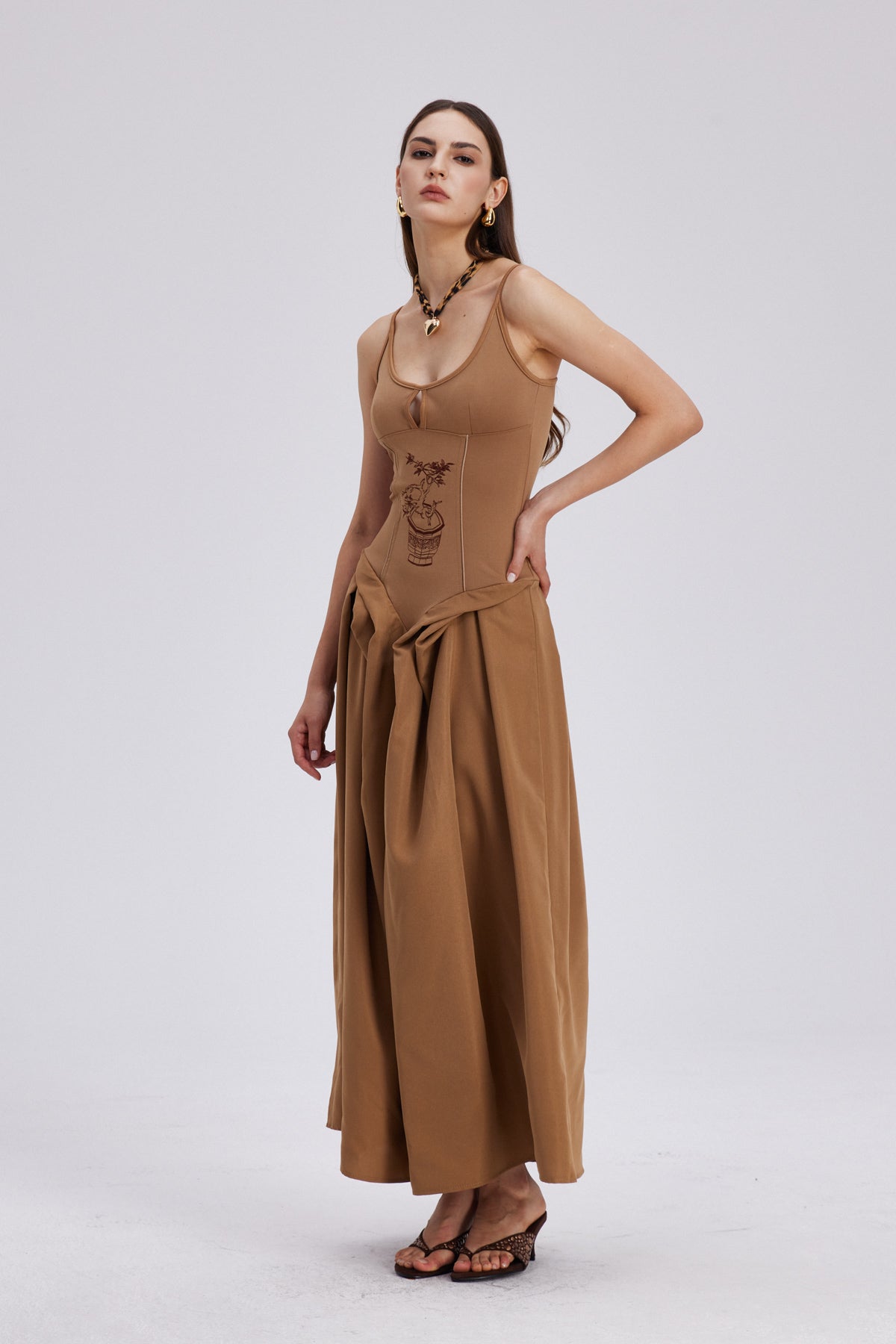 Chelsey Ruch Spaghetti Maxi Dress