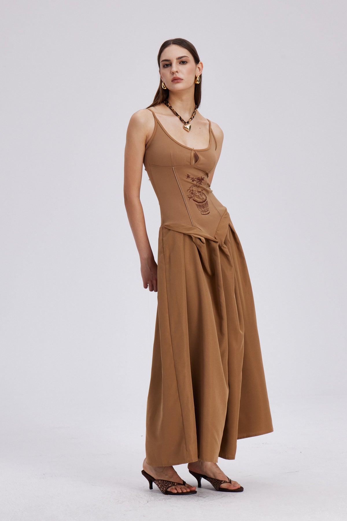 Chelsey Ruch Spaghetti Maxi Dress