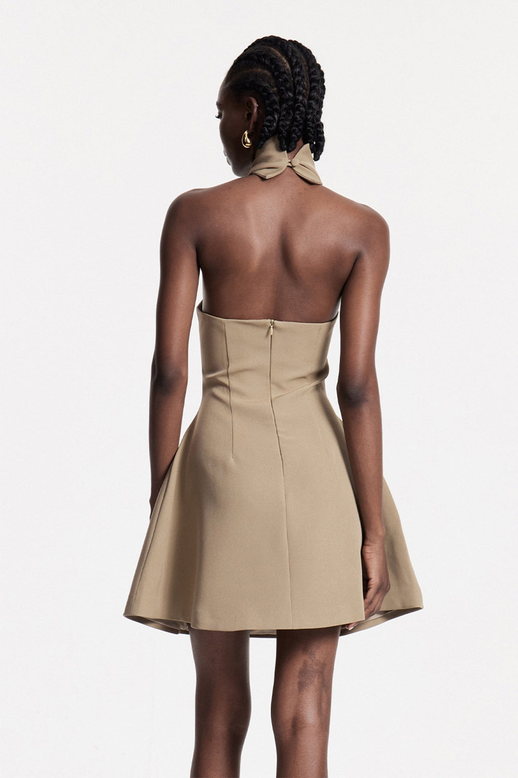 Chen Ruch Halter Neck Mini Dress