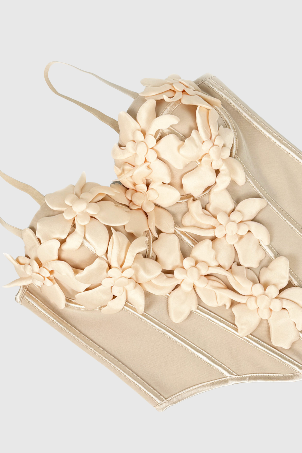 Chibueze Flower Corset Spaghetti Top