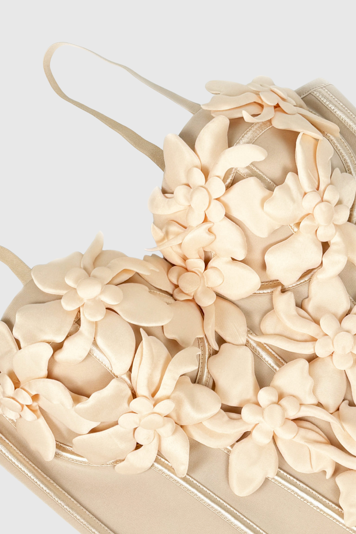 Chibueze Flower Corset Spaghetti Top