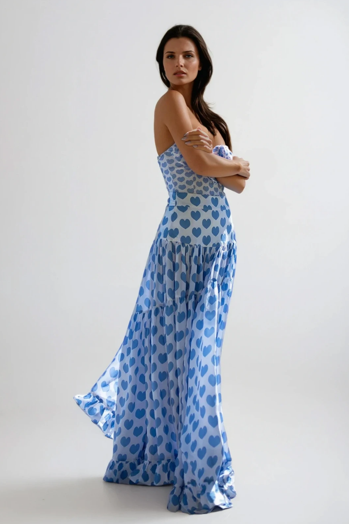 Chica Heart Sleeveless Ruffle Swimwear