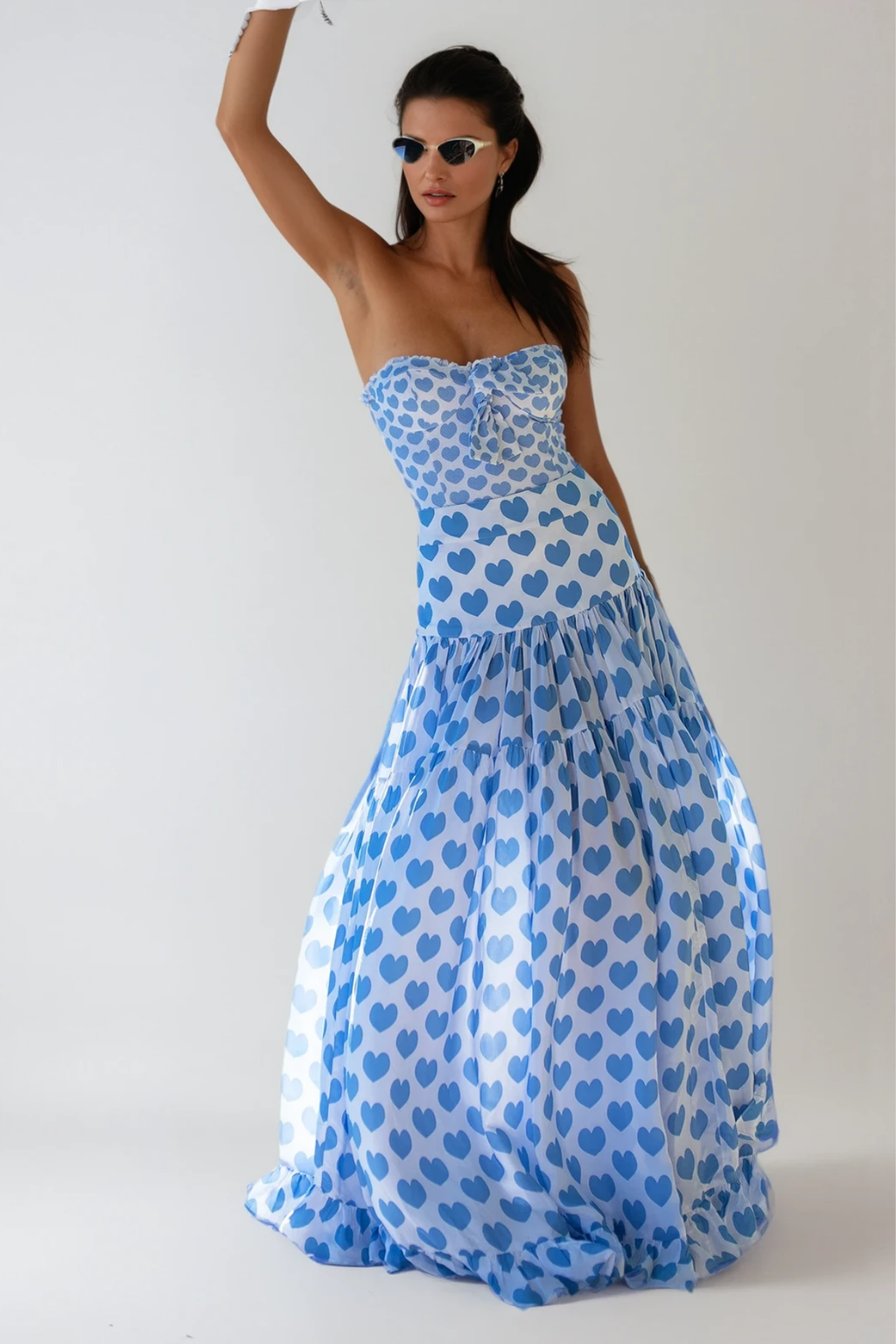 Chica Heart Sleeveless Ruffle Swimwear