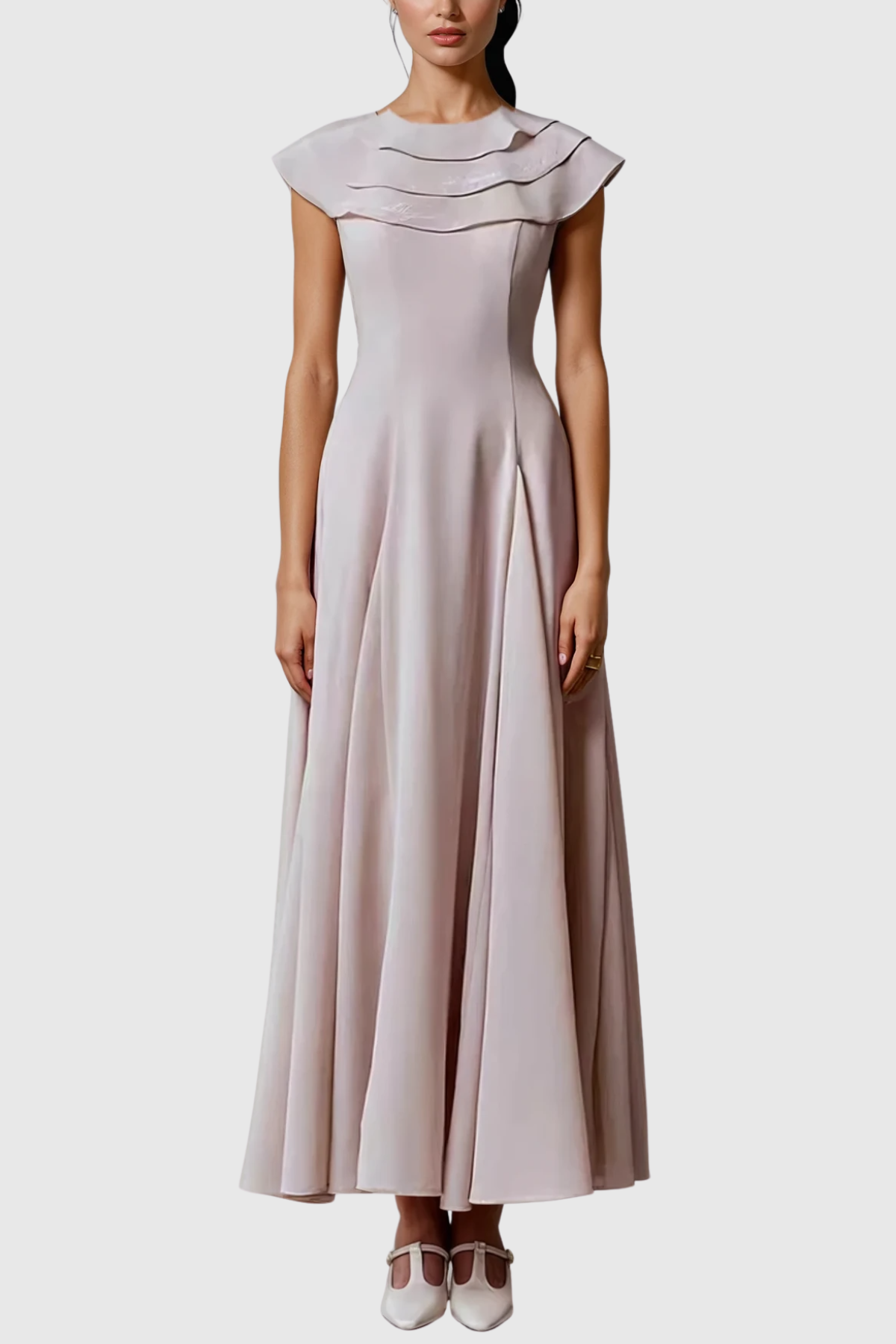 Chidiebele Ruffle Sleeveless Maxi Dress