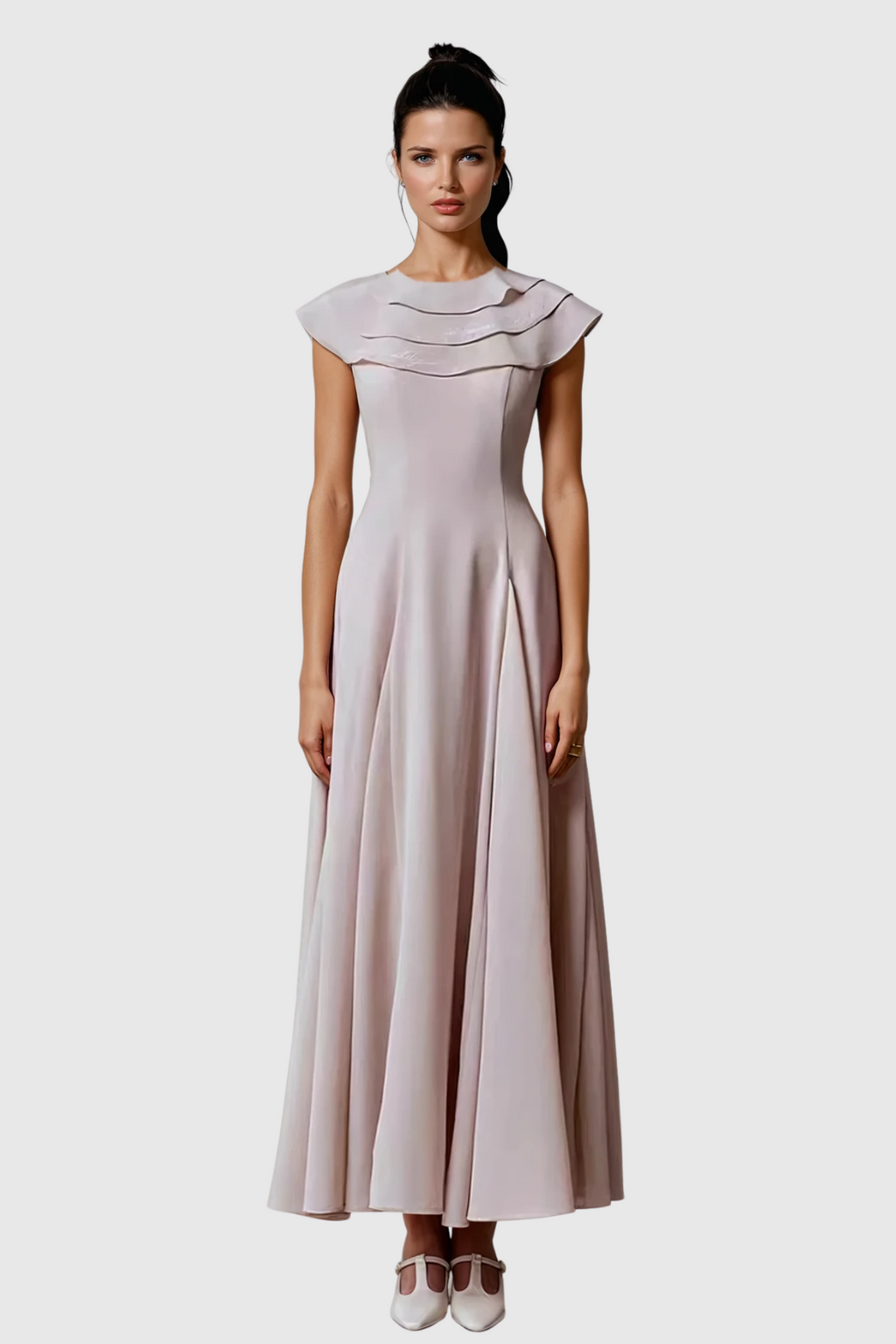 Chidiebele Ruffle Sleeveless Maxi Dress