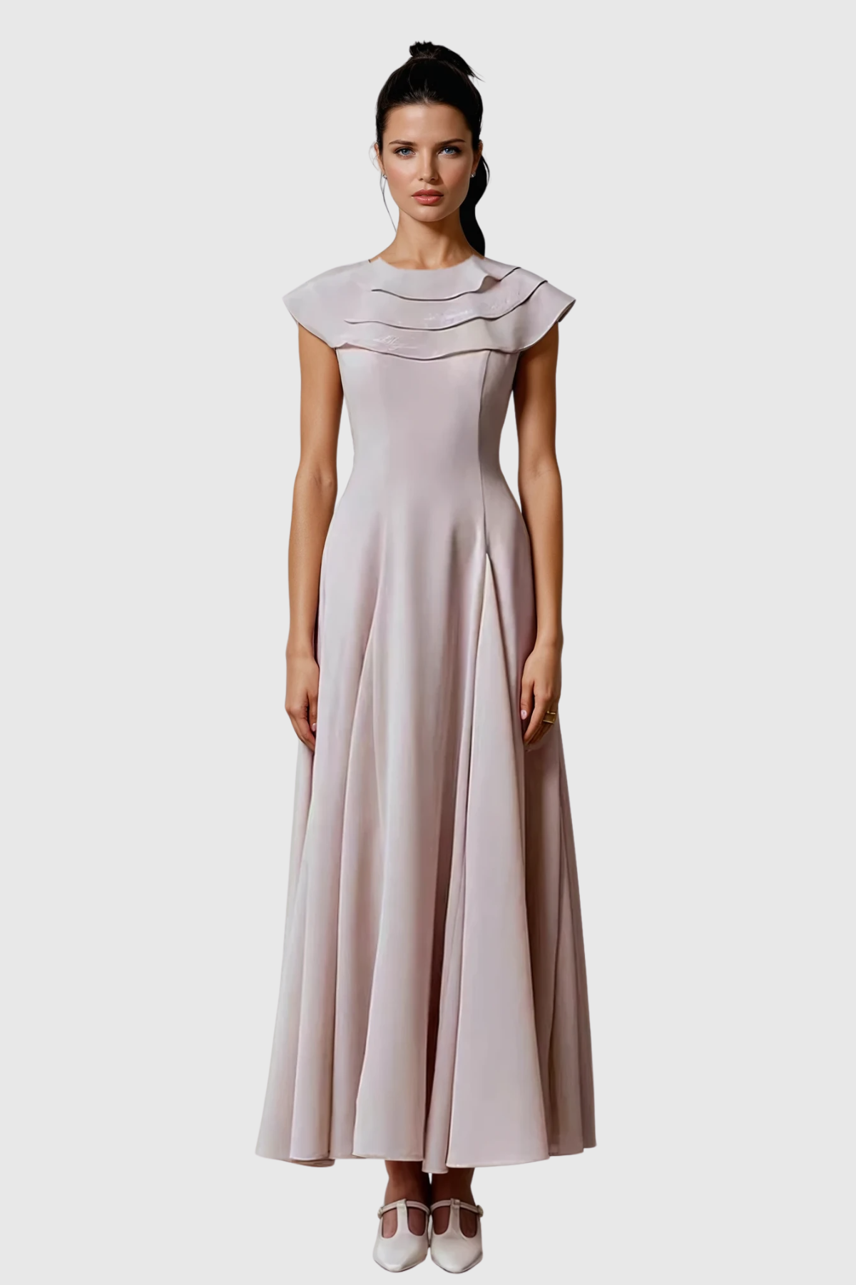 Chidiebele Ruffle Sleeveless Maxi Dress