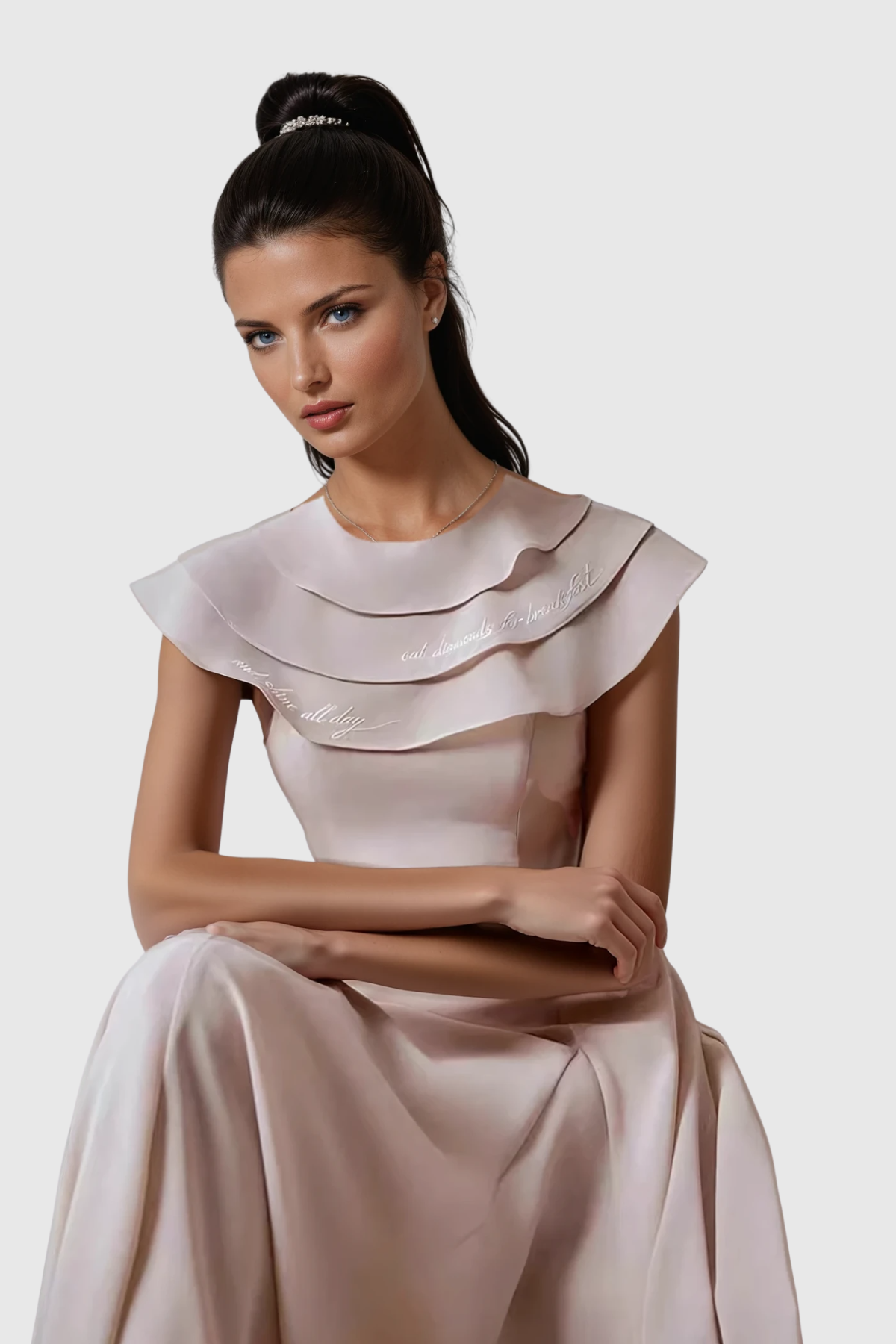 Chidiebele Ruffle Sleeveless Maxi Dress