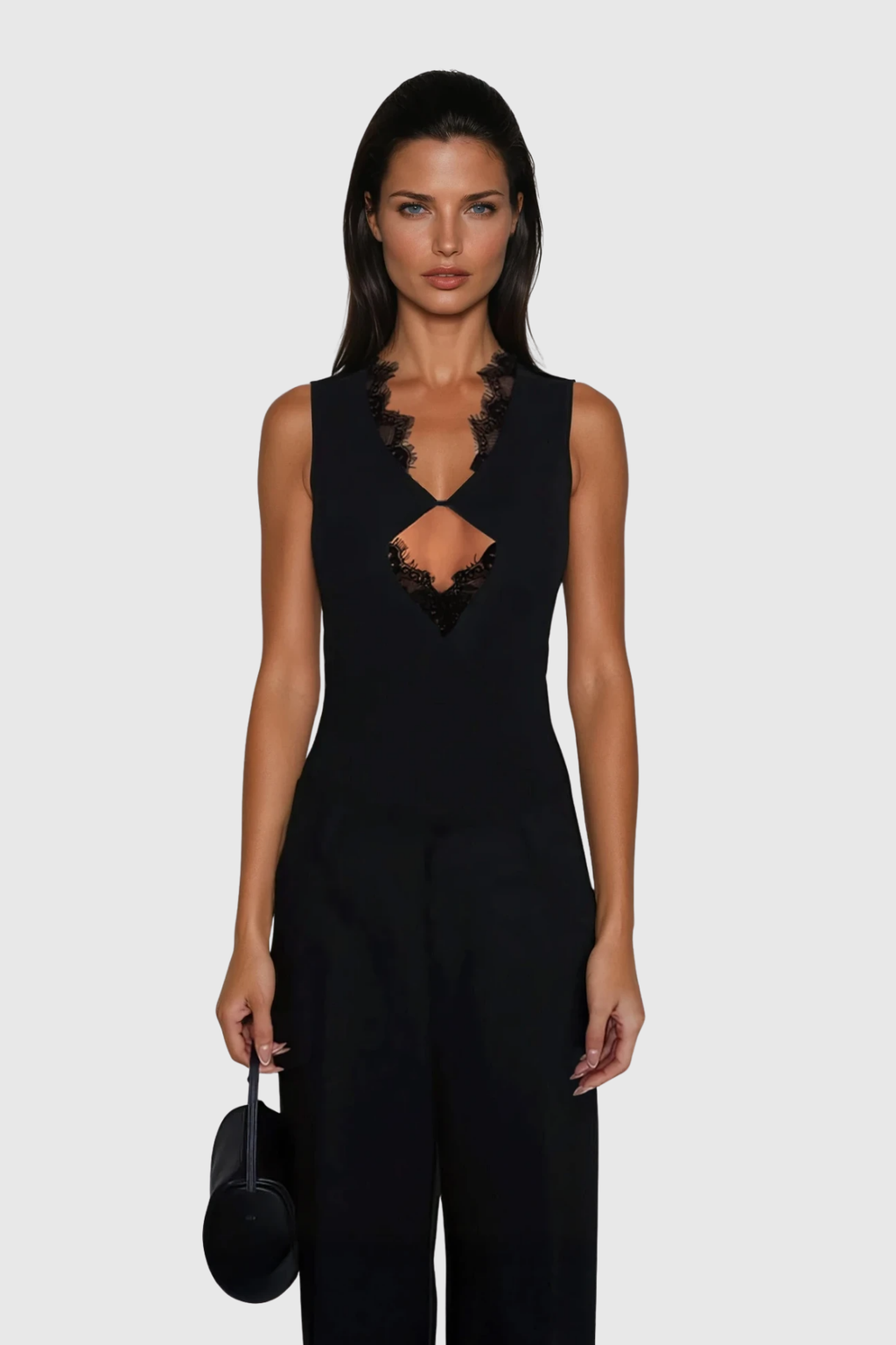 Chidike Lace Cutout Sleeveless Top