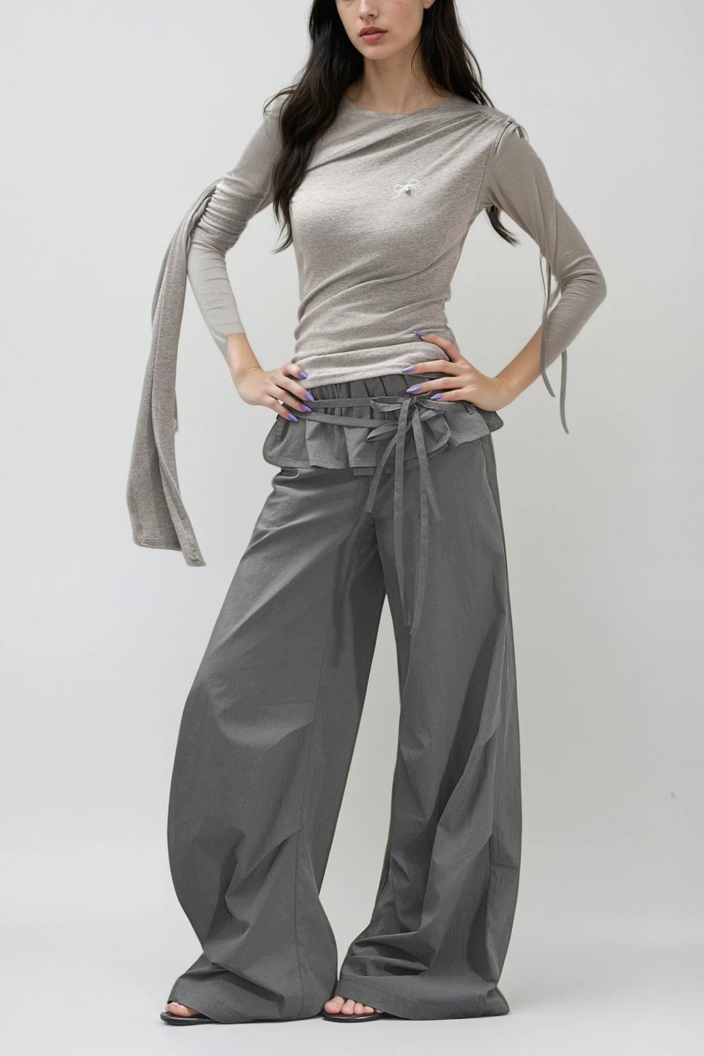 Chingis Deconstruct Ruffle Pants