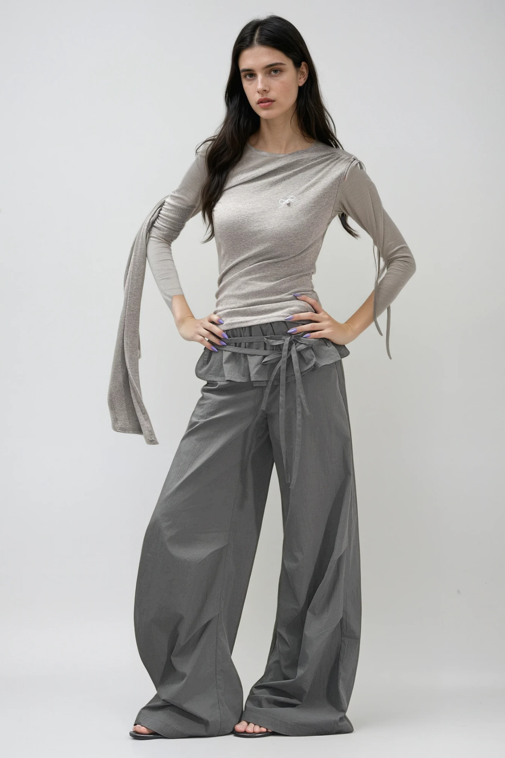 Chingis Deconstruct Ruffle Pants