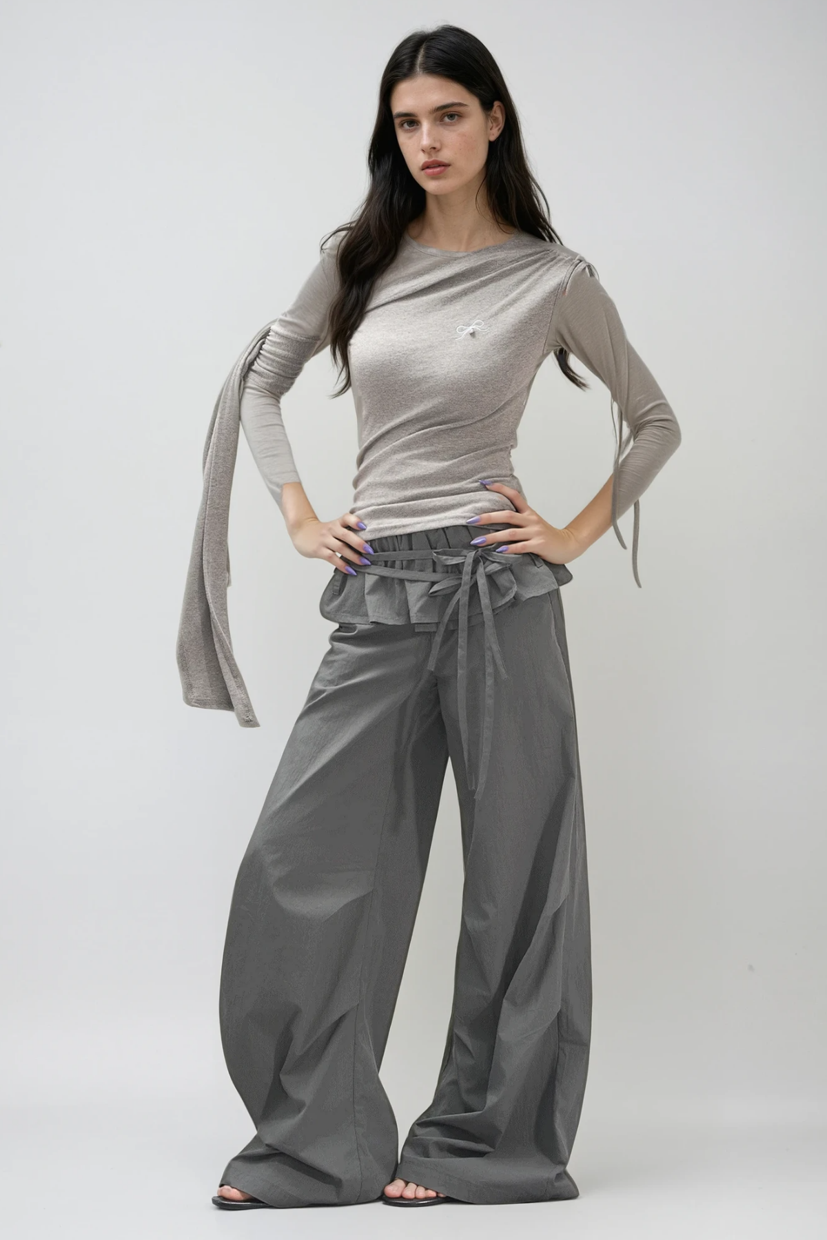 Chingis Deconstruct Ruffle Pants