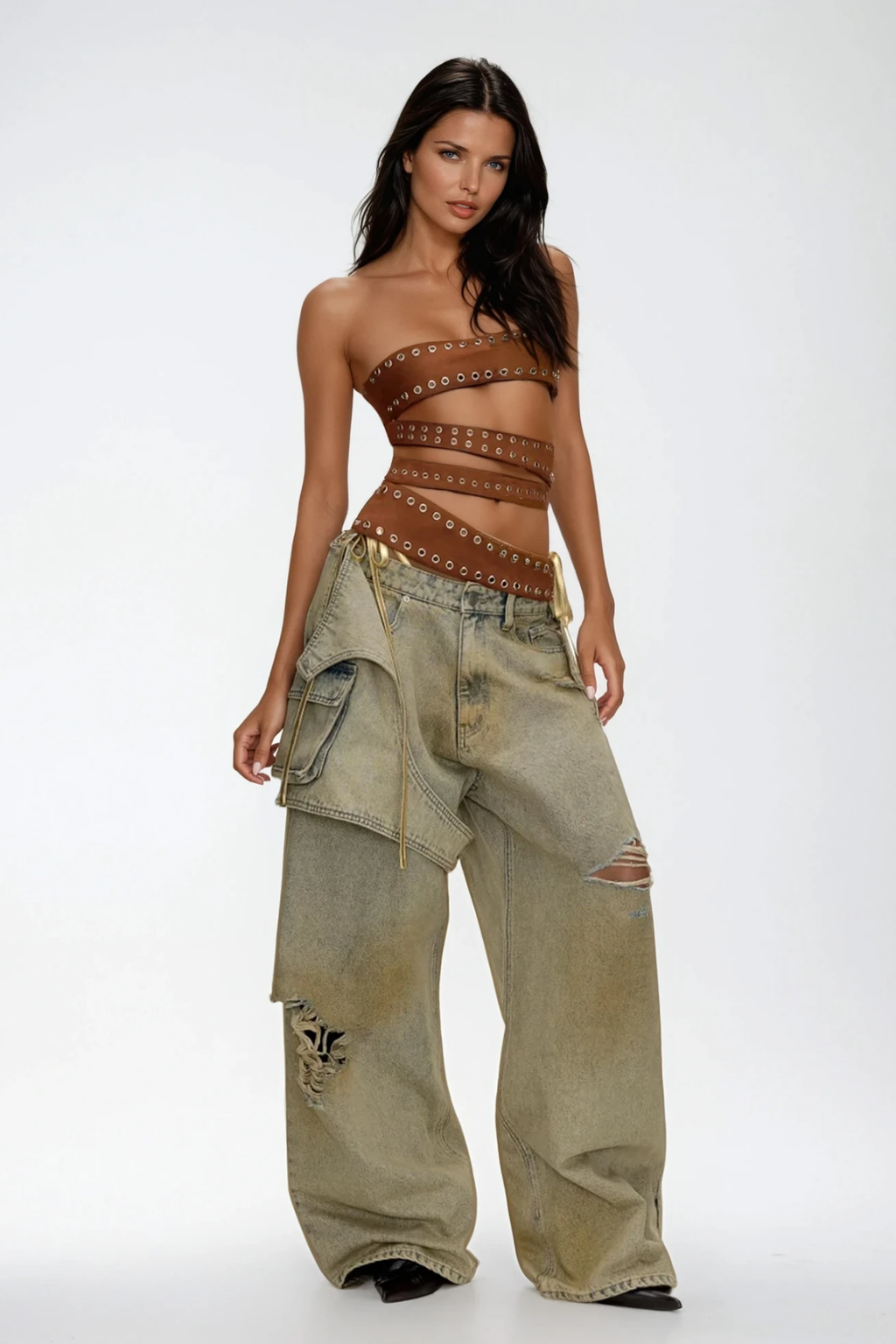 Chinweike Deconstruct Torn Jeans