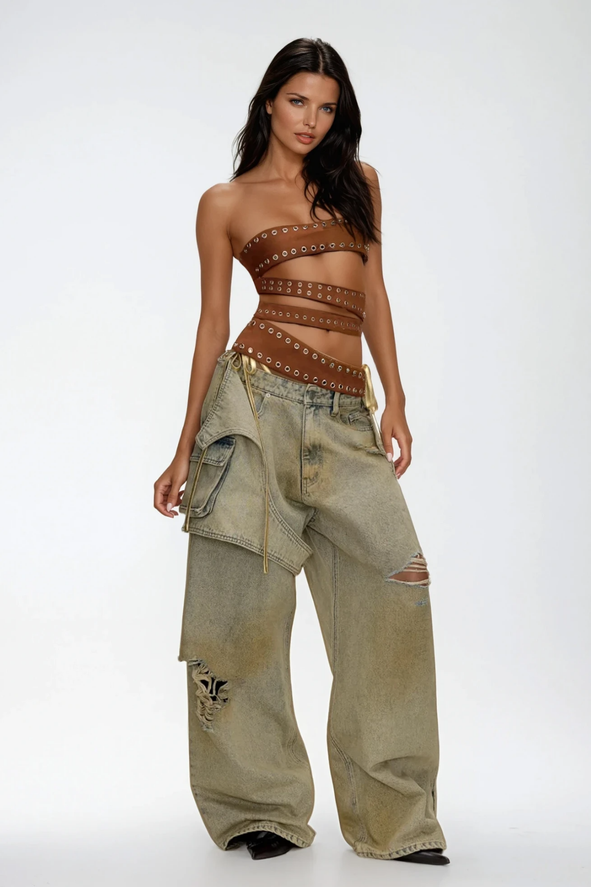 Chinweike Deconstruct Torn Jeans