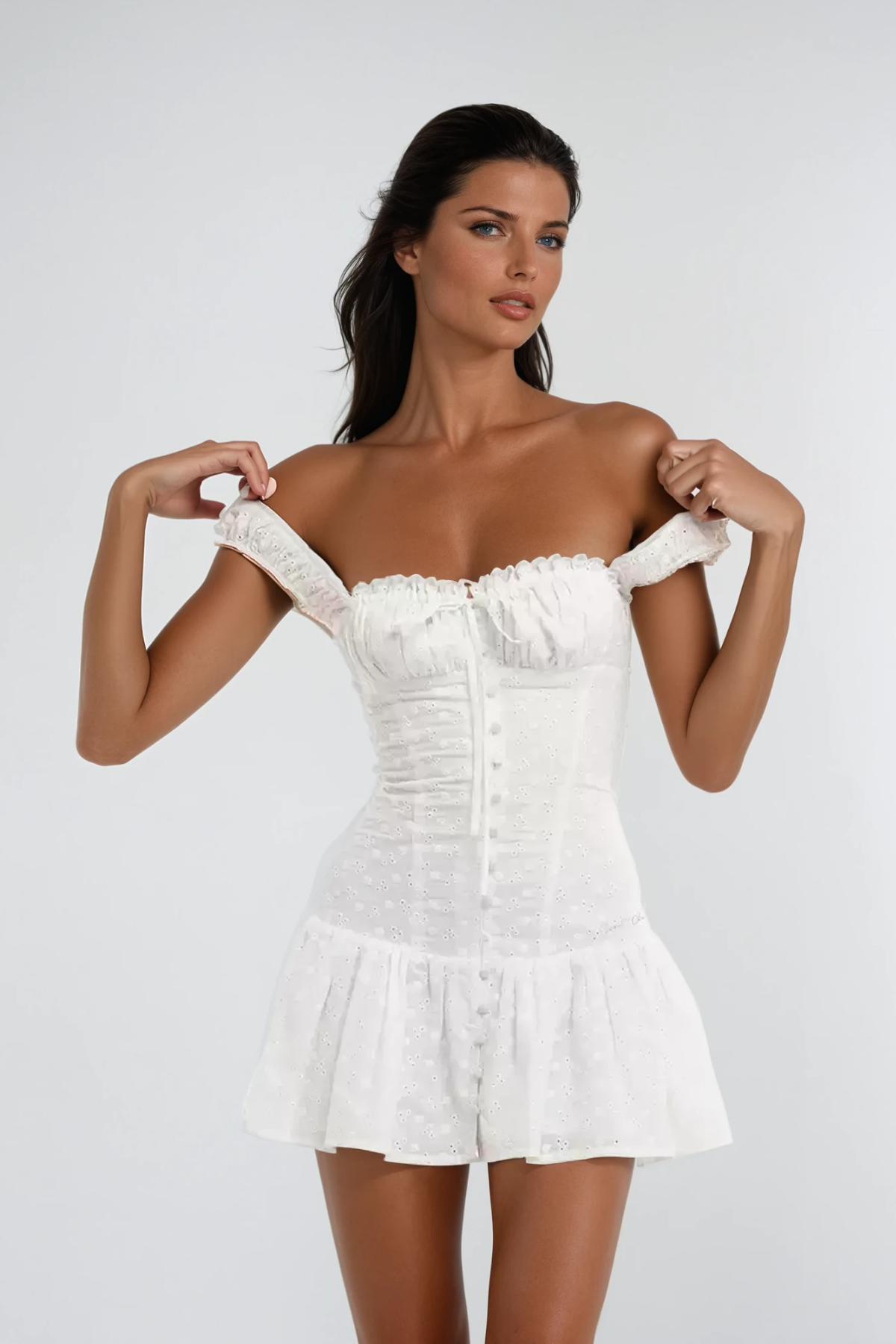 Chinwendu Sleeveless Ruffle Mini Dress