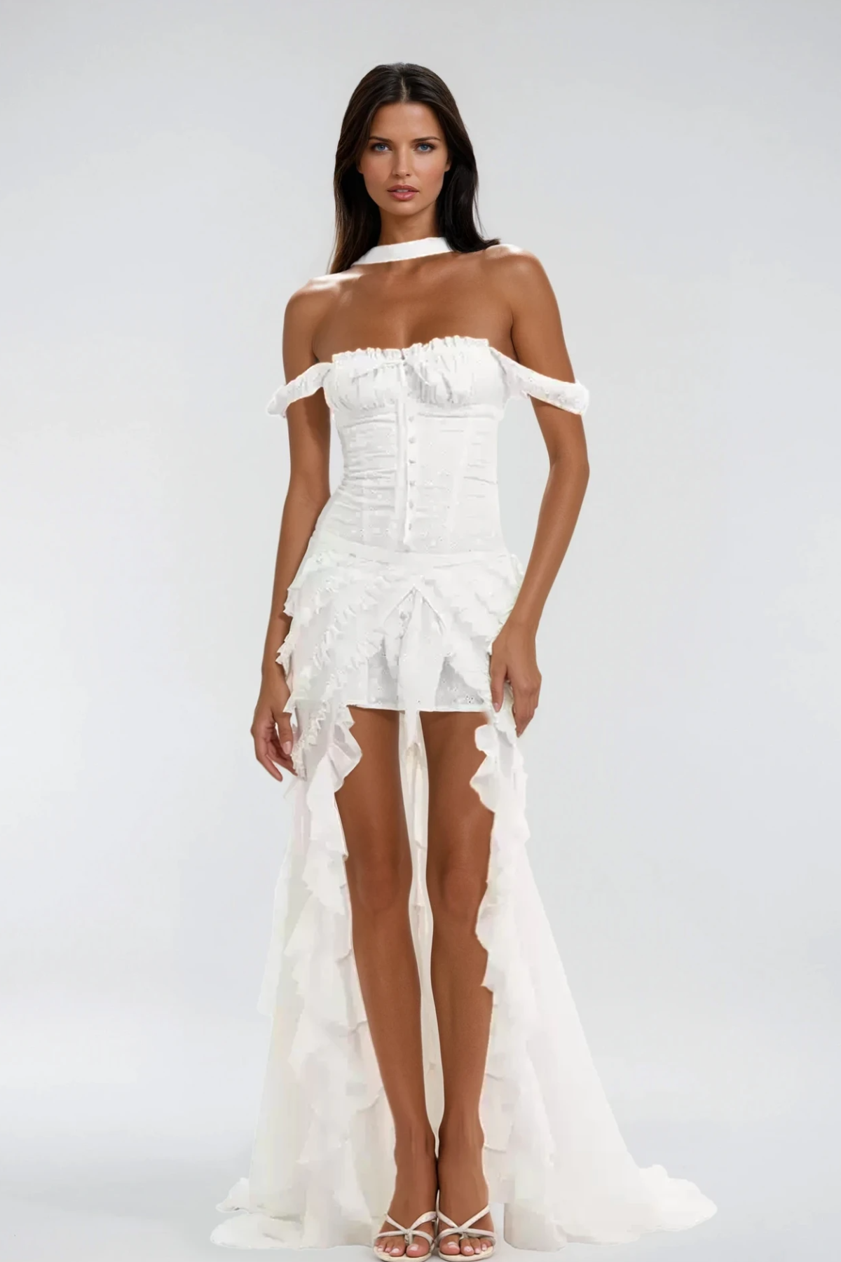 Chinwendu Sleeveless Ruffle Mini Dress