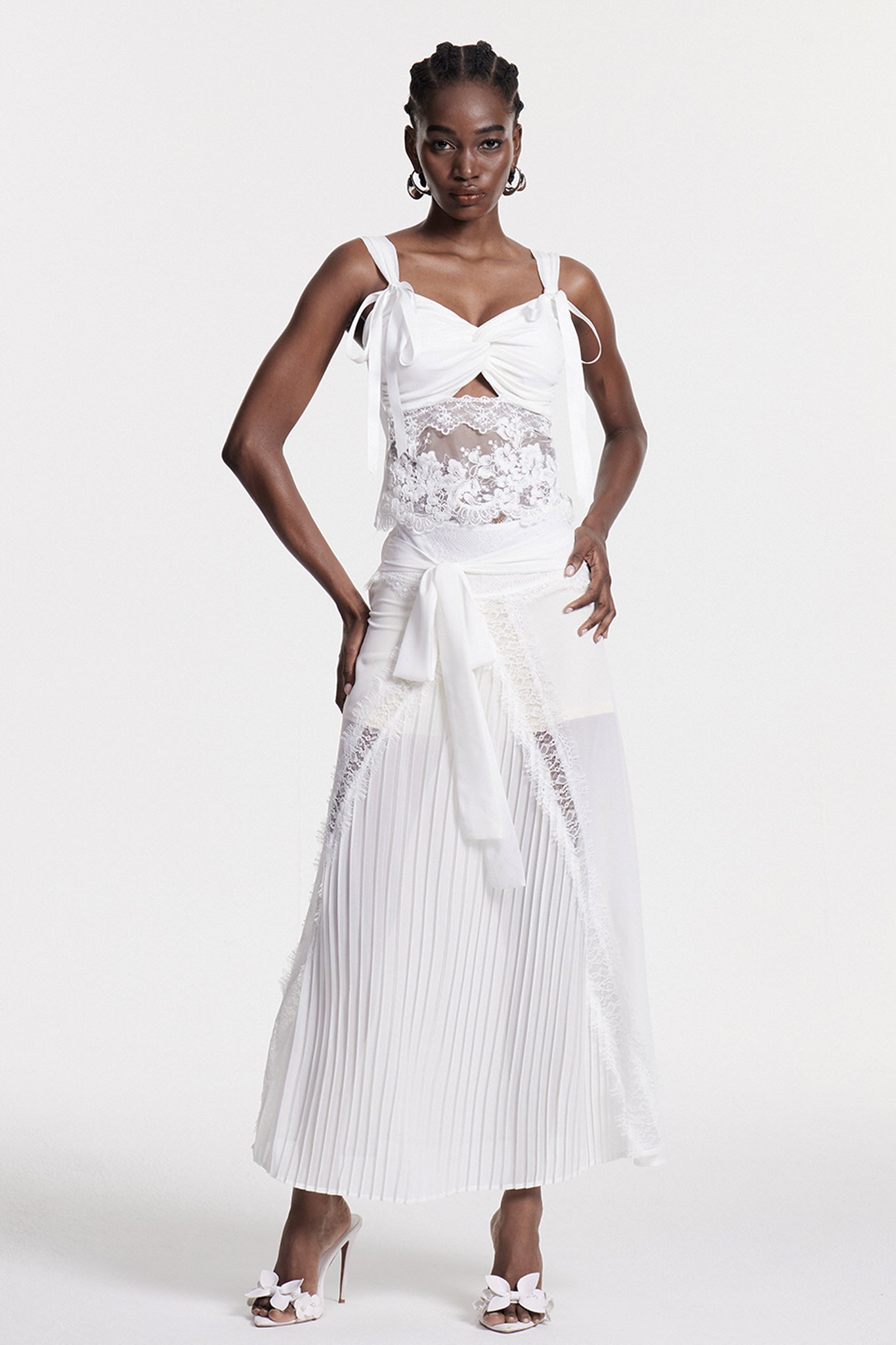 Chirag Lace Deconstruct Maxi Dress