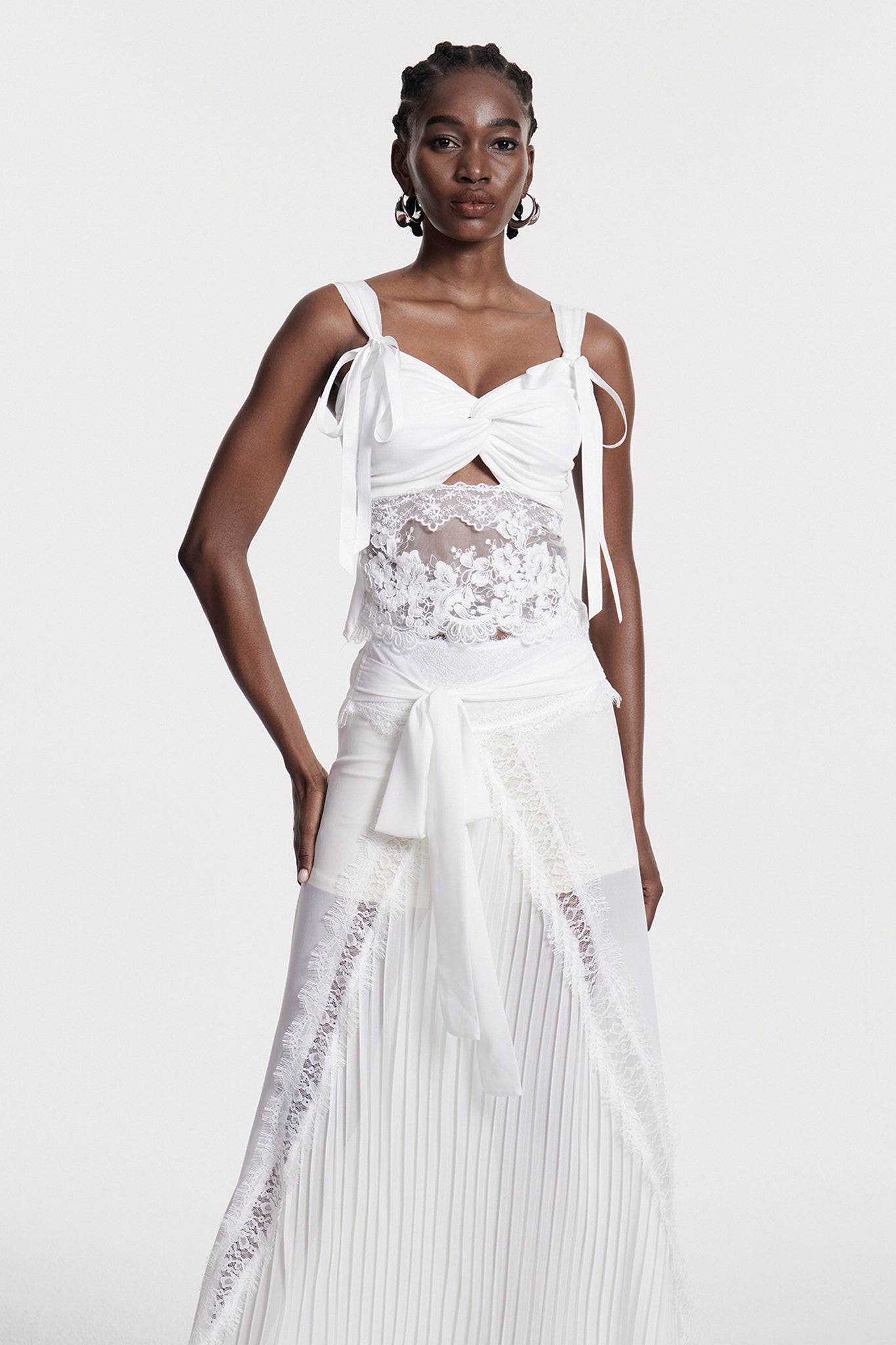 Chirag Lace Deconstruct Maxi Dress