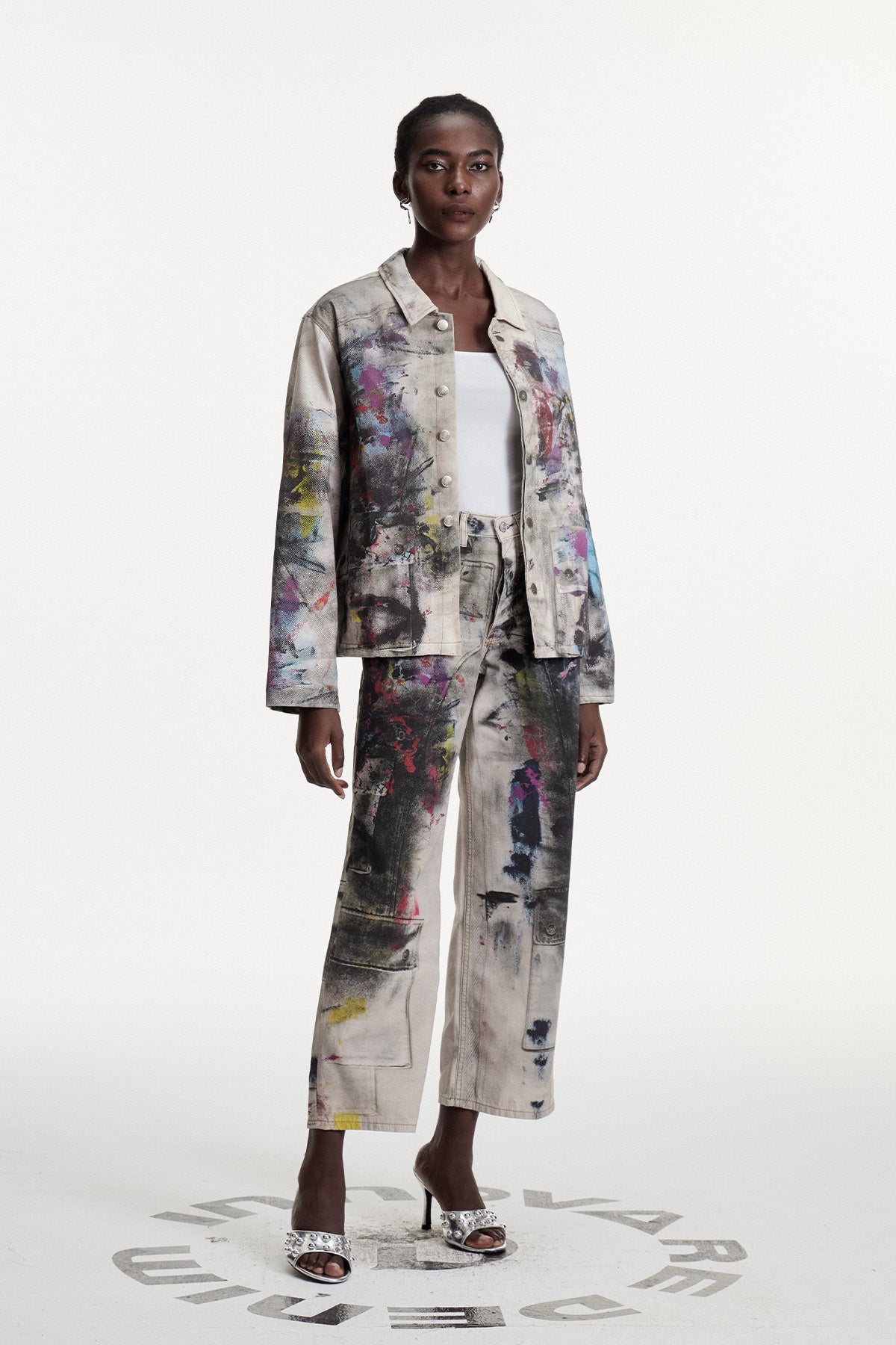 Chisomo Print Graffiti Jacket