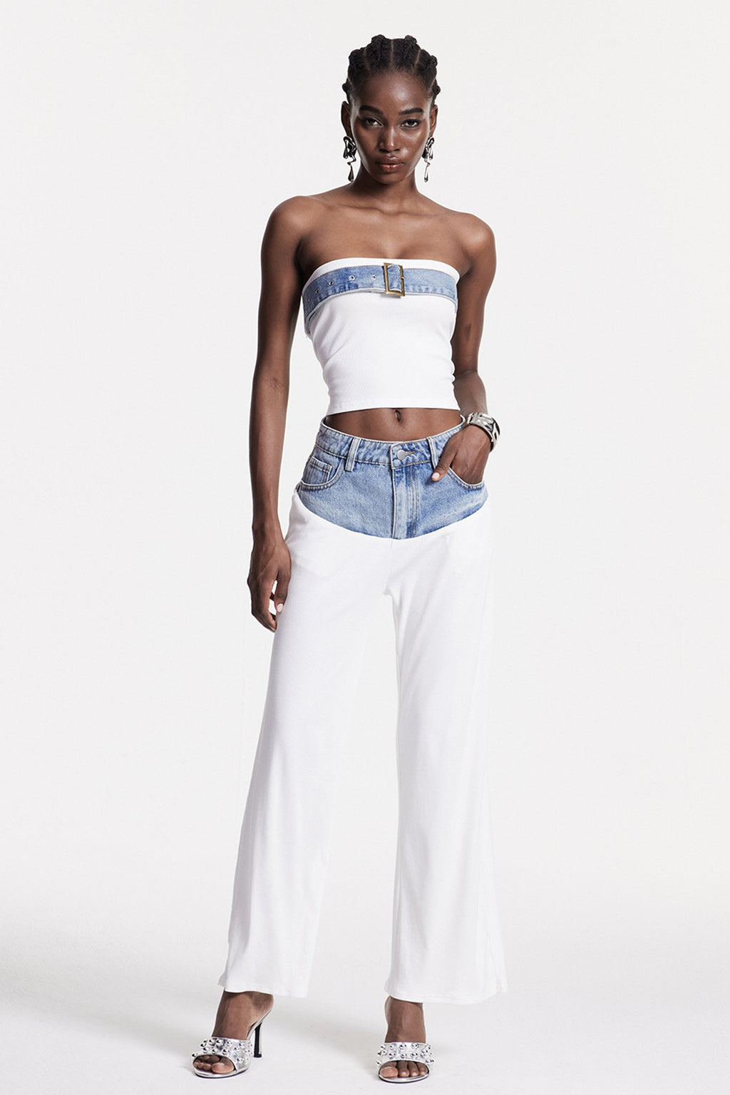 Chiyembekezo Strapless Knit Pants Set