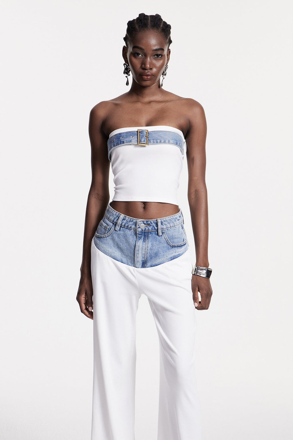 Chiyembekezo Strapless Knit Pants Set