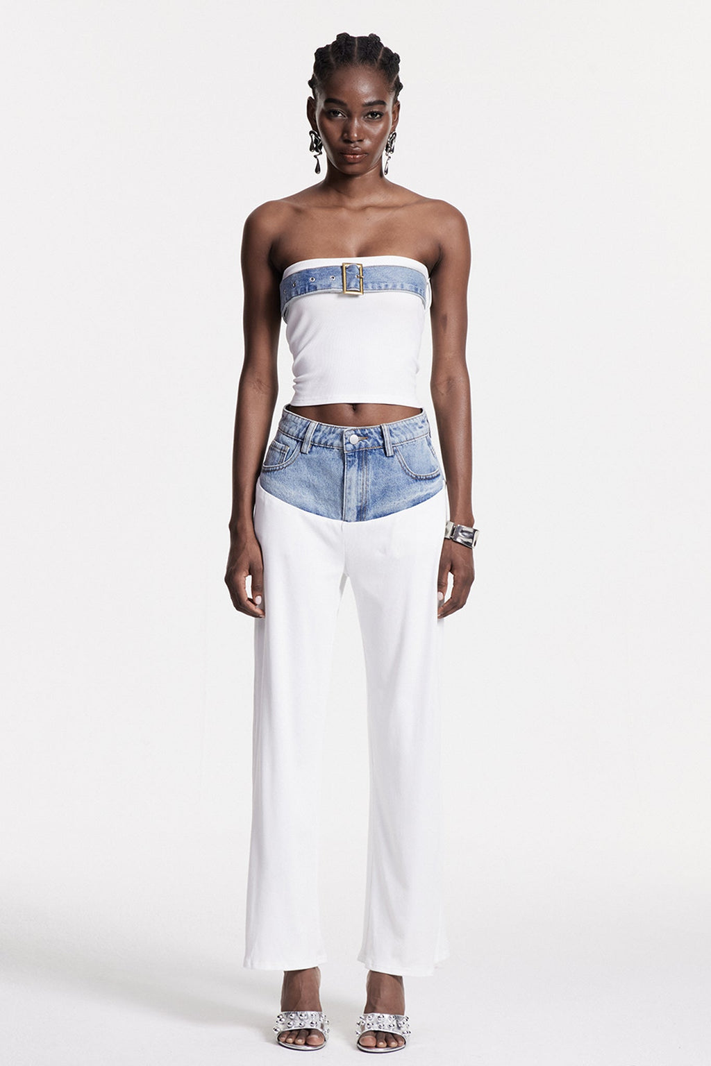 Chiyembekezo Strapless Knit Pants Set