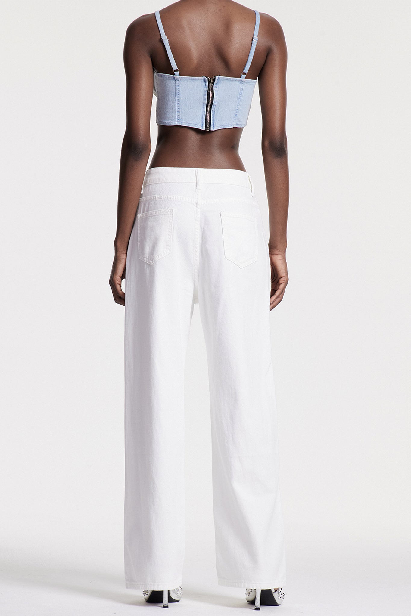 Chiyo Lace Ripped Jeans