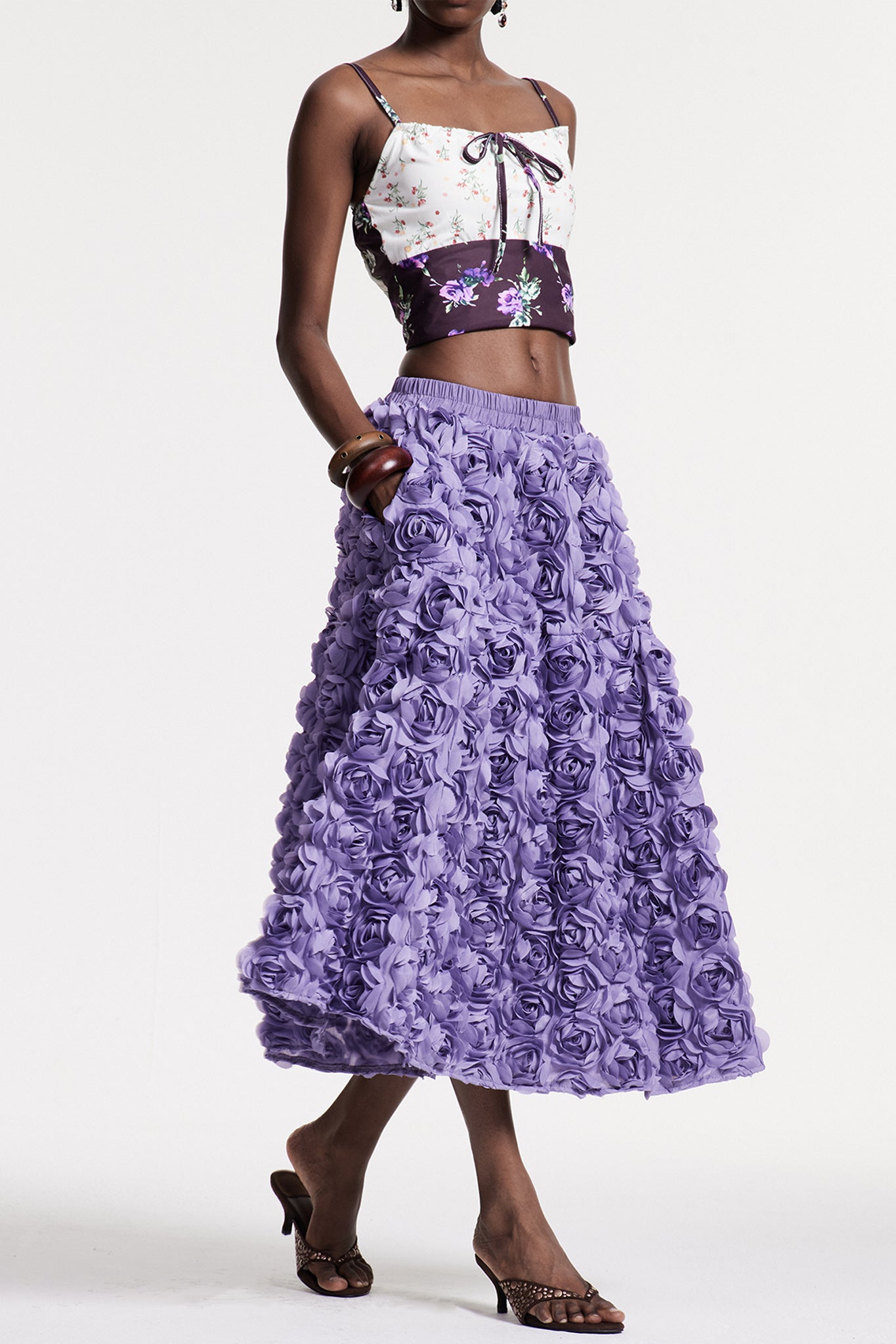 Chlodomer Flower Maxi Skirt