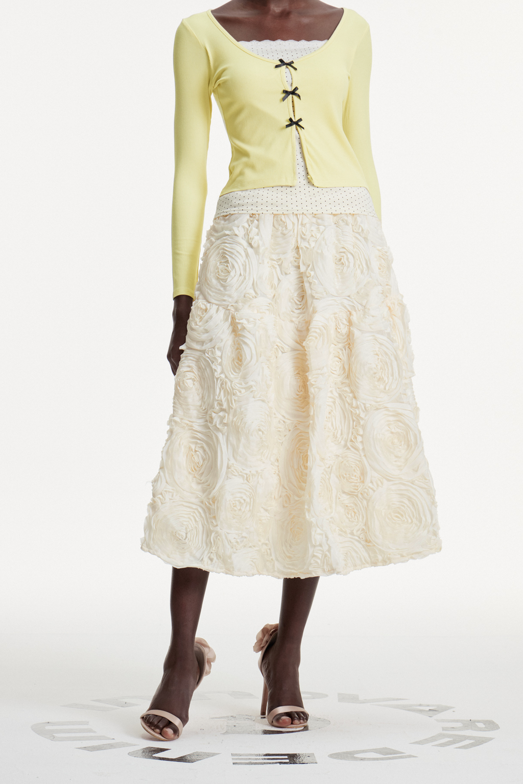 Chlodomer Flower Ruch Maxi Skirt