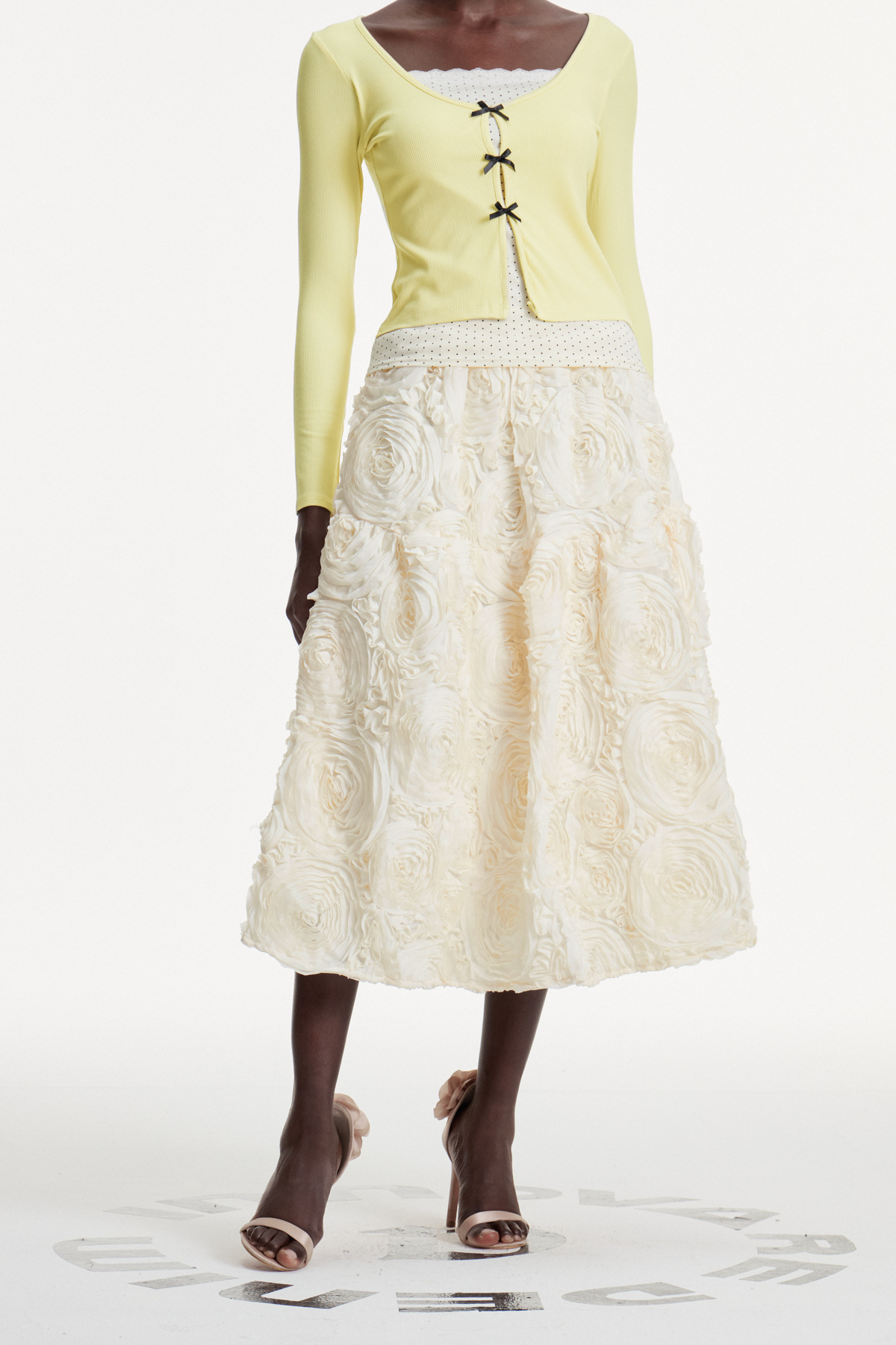 Chlodomer Flower Ruch Maxi Skirt