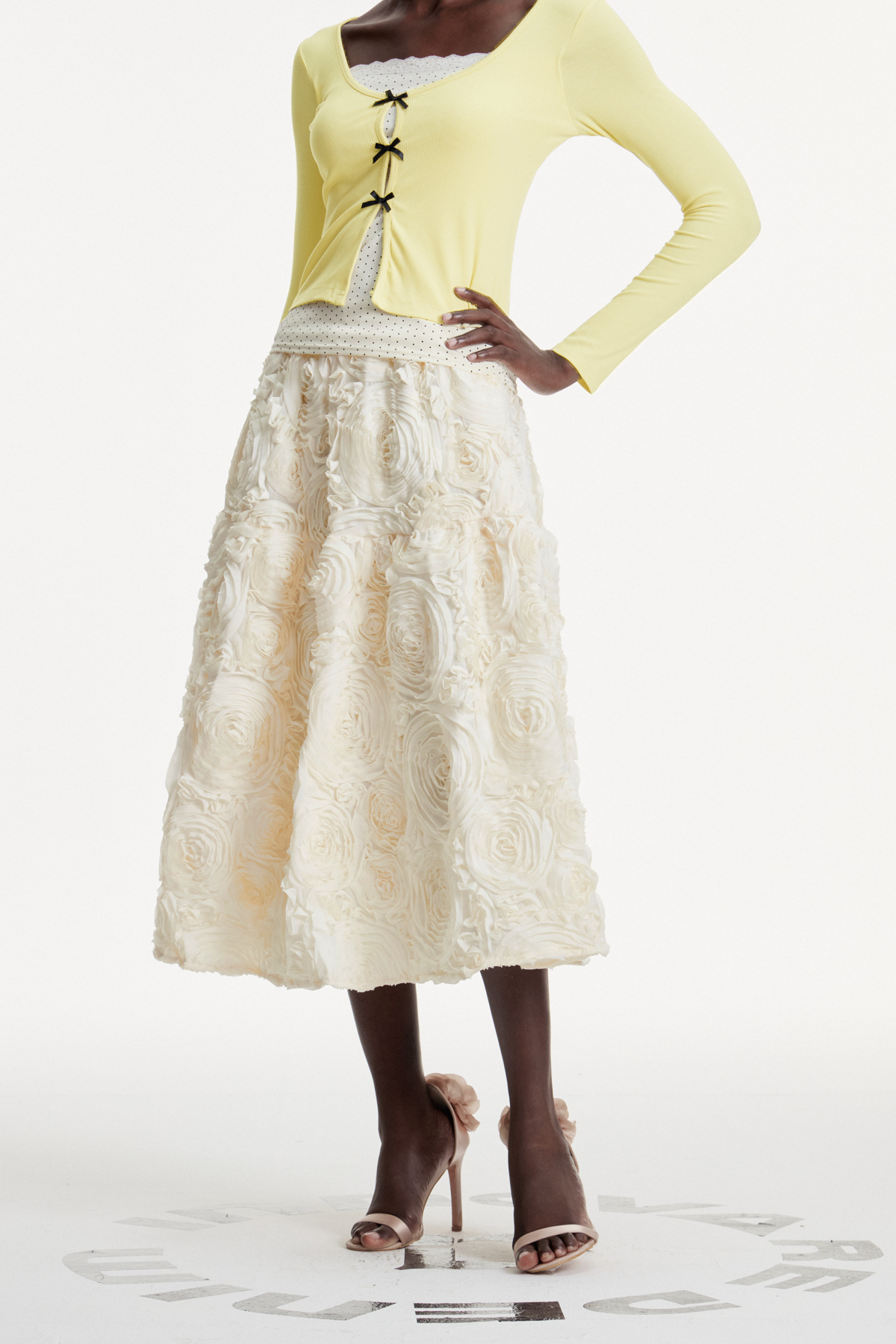 Chlodomer Flower Ruch Maxi Skirt