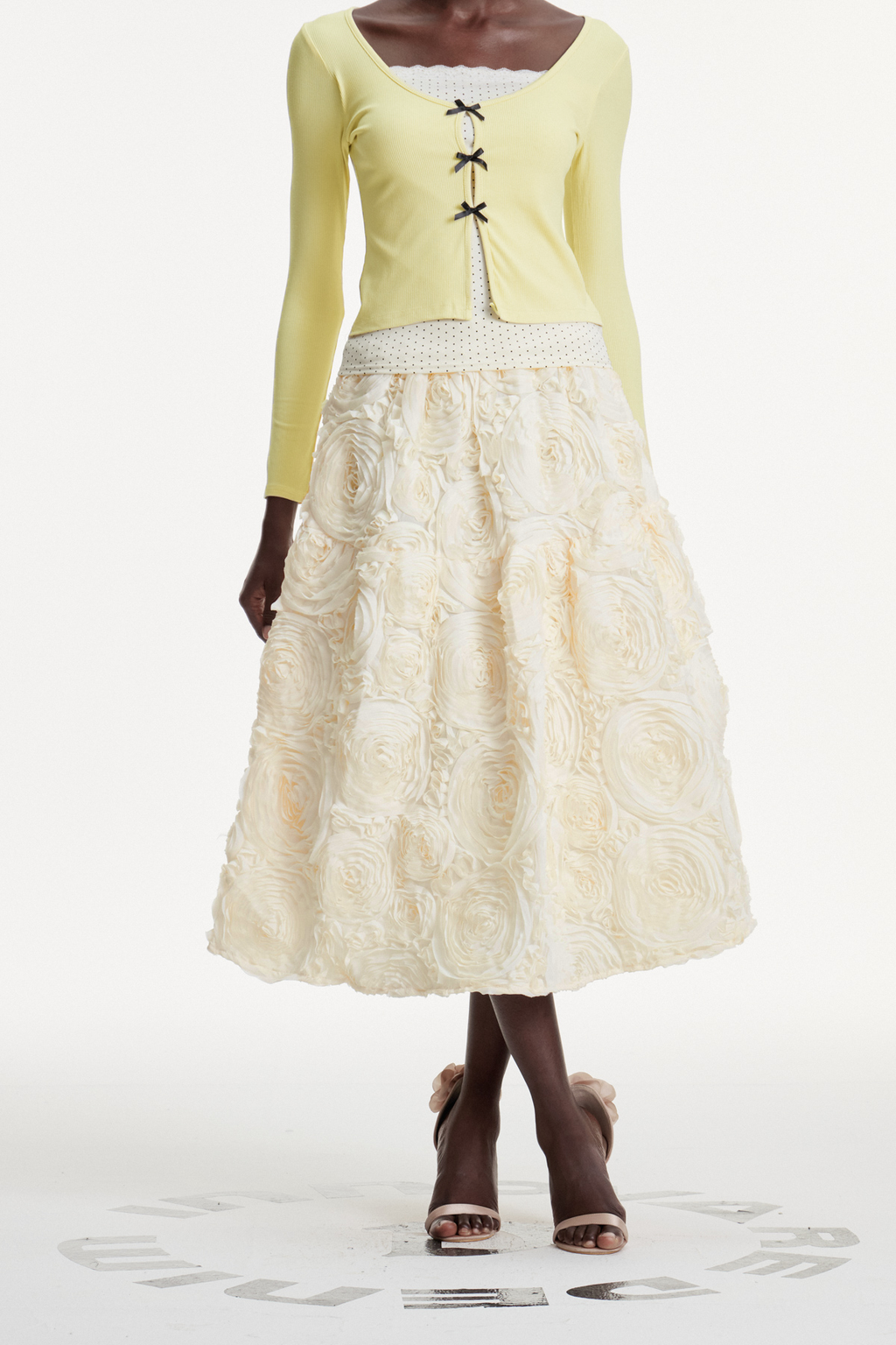 Chlodomer Flower Ruch Maxi Skirt