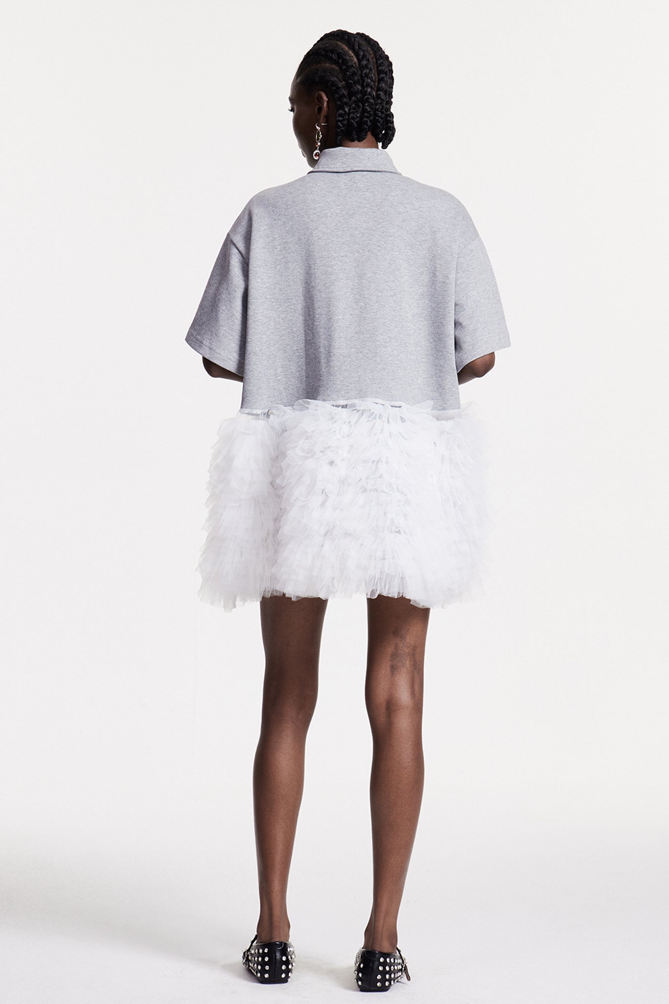 Chloe Deconstruct Mesh Ruch Top