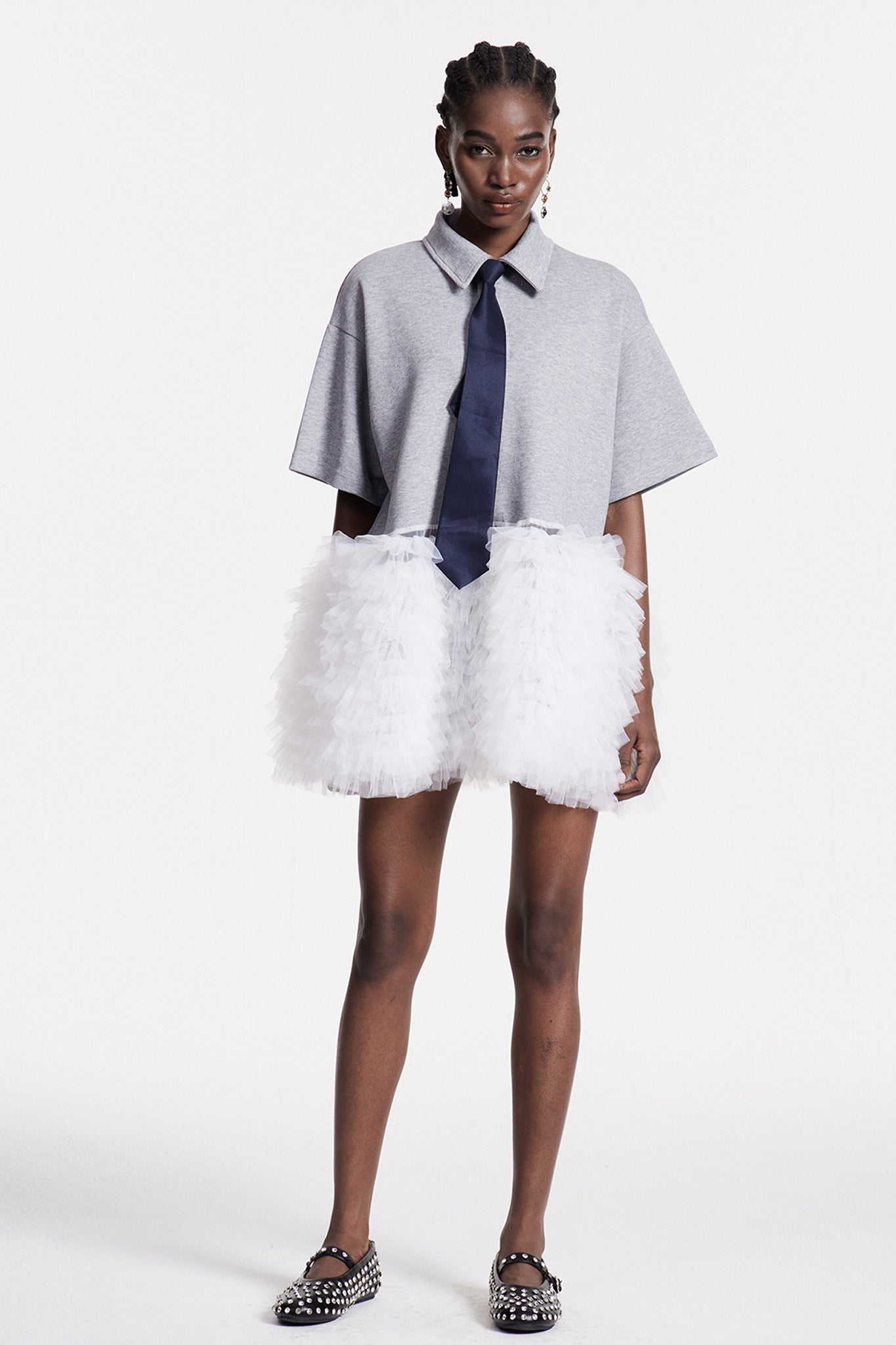 Chloe Deconstruct Mesh Ruch Top