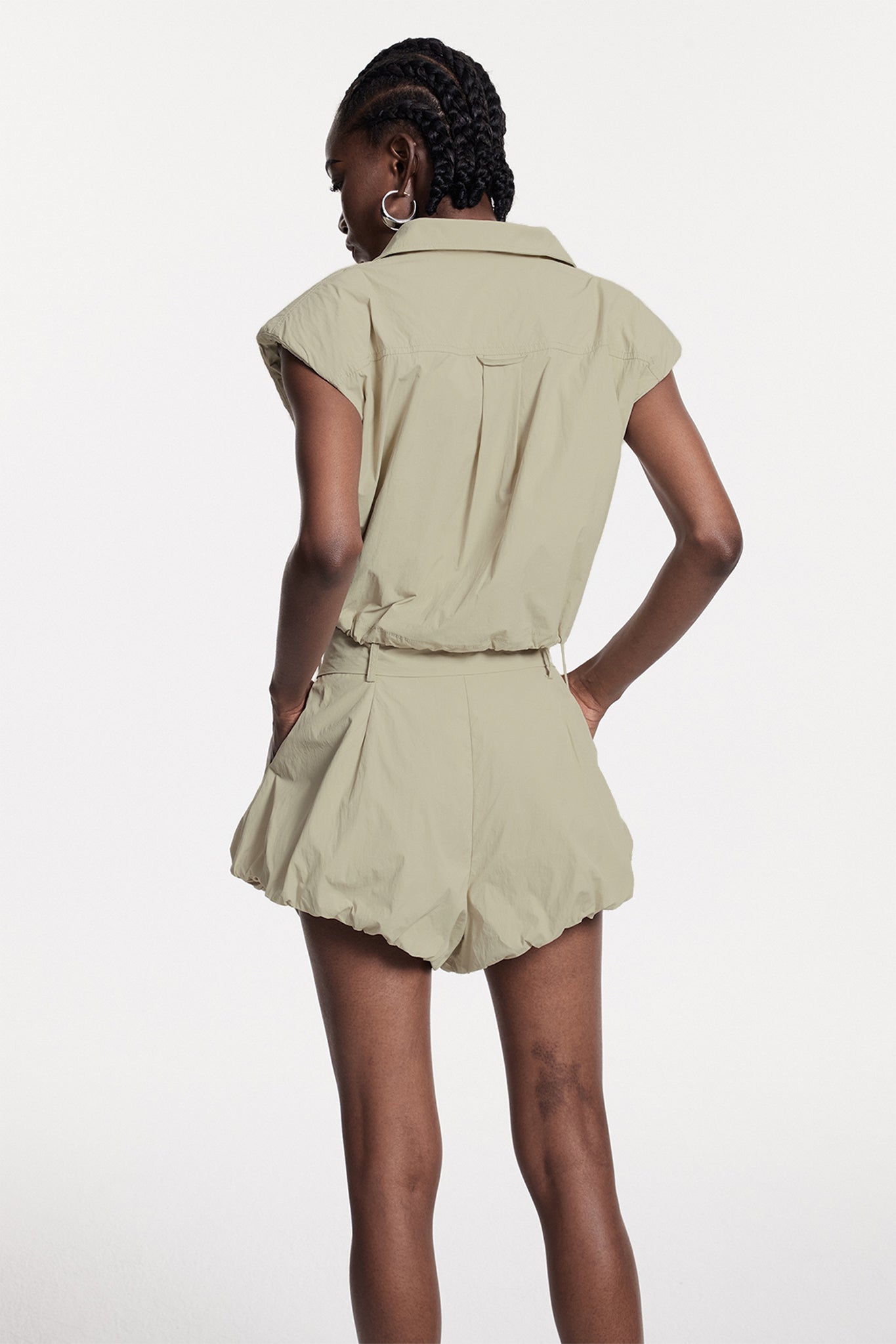 Chodesh Drawstring Sleeveless Top