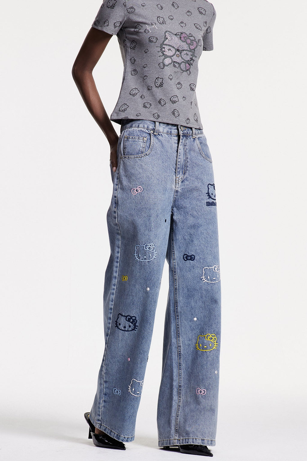 Cholpon Print Jeans