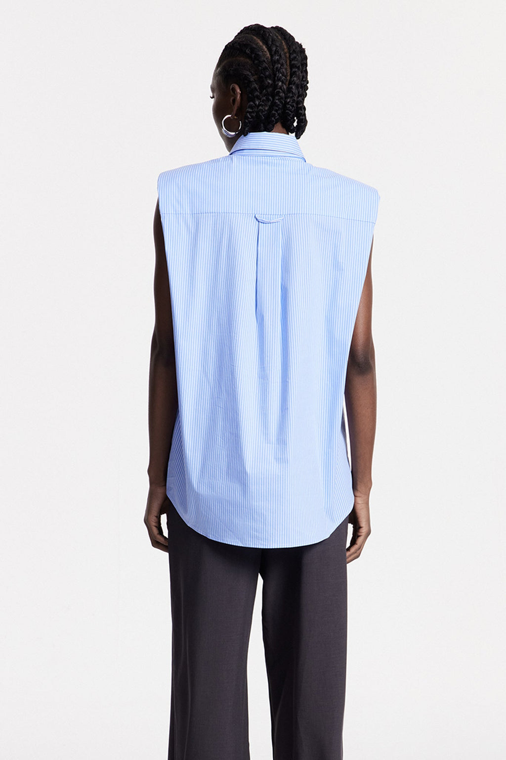 Chris Stripe Sleeveless Shirt