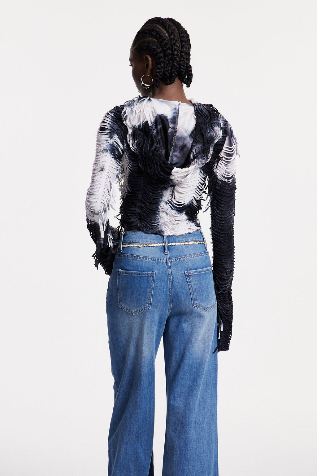 Christabelle Cutout Tie Dye Top