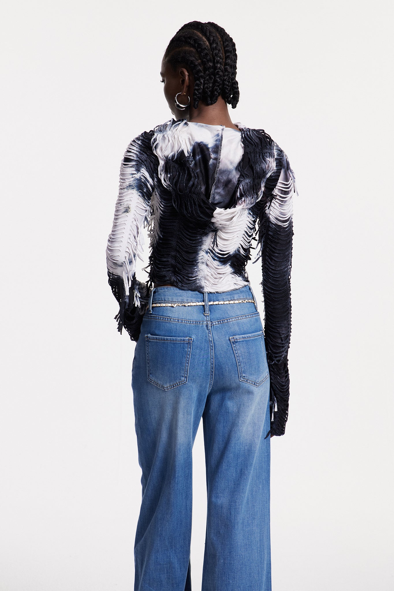 Christabelle Cutout Tie Dye Top