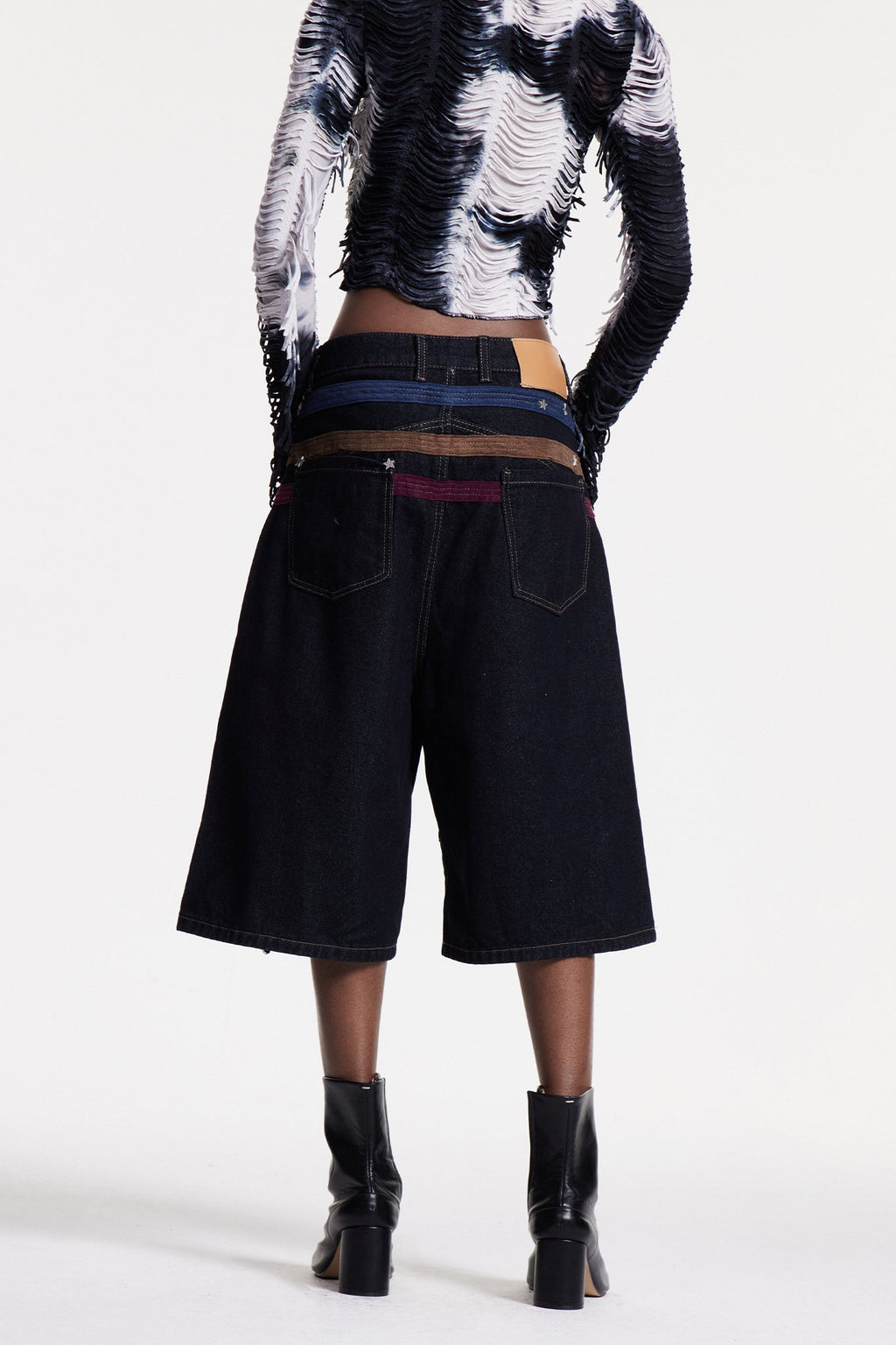 Christal Deconstruct Midi Jeans