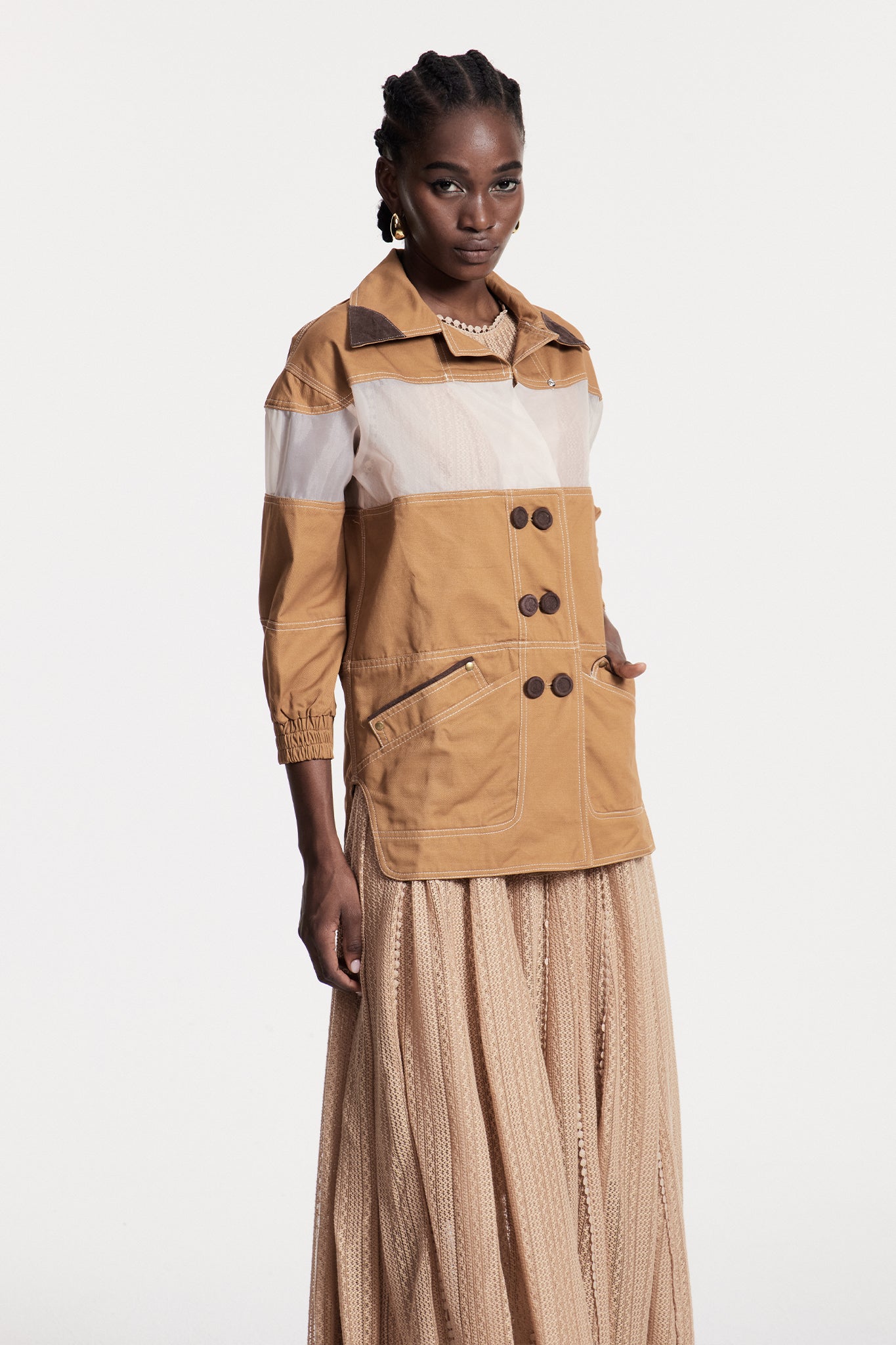 Christelle Deconstruct Mesh Jacket