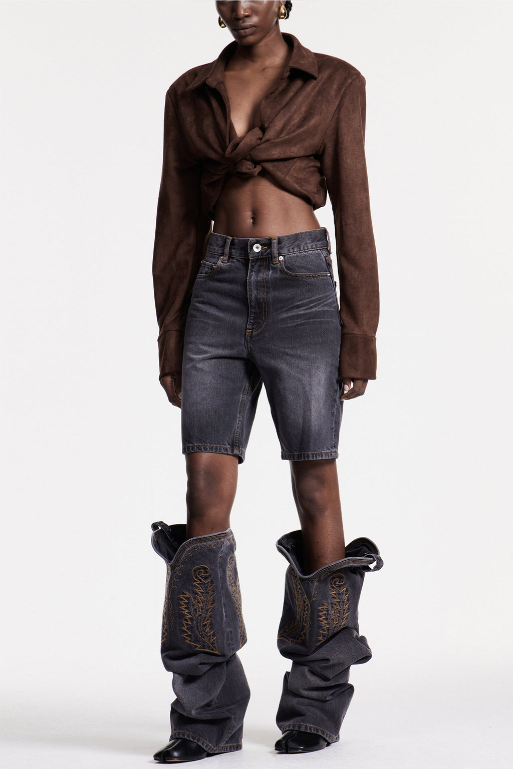 Christiana Embroidered Deconstruct Jeans